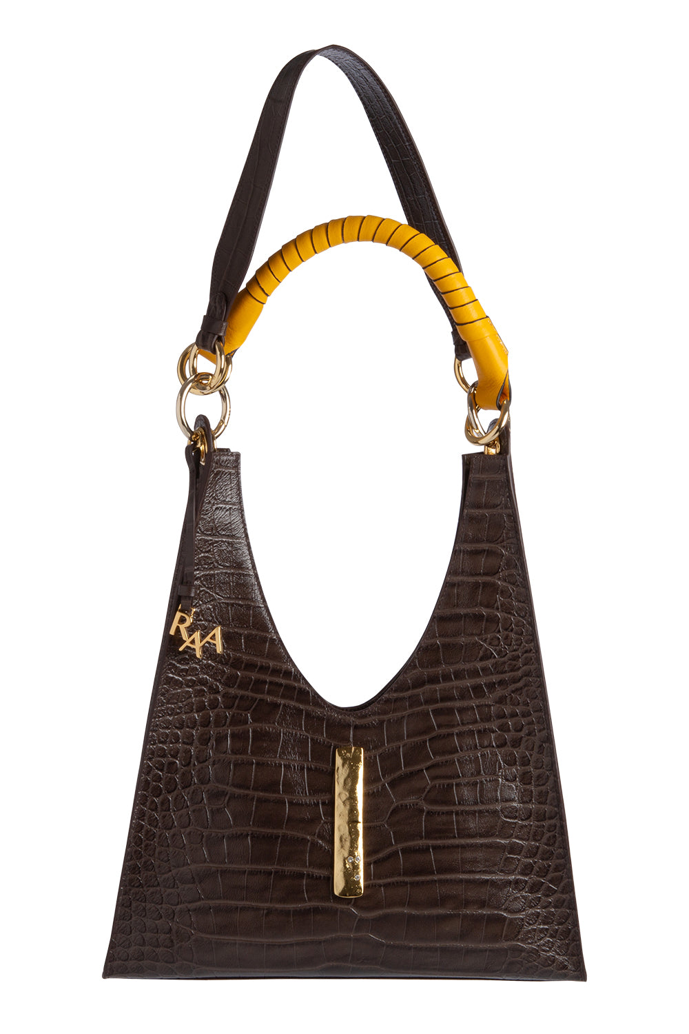 Aisa Bag- Mocha Exotic & Gold - 0