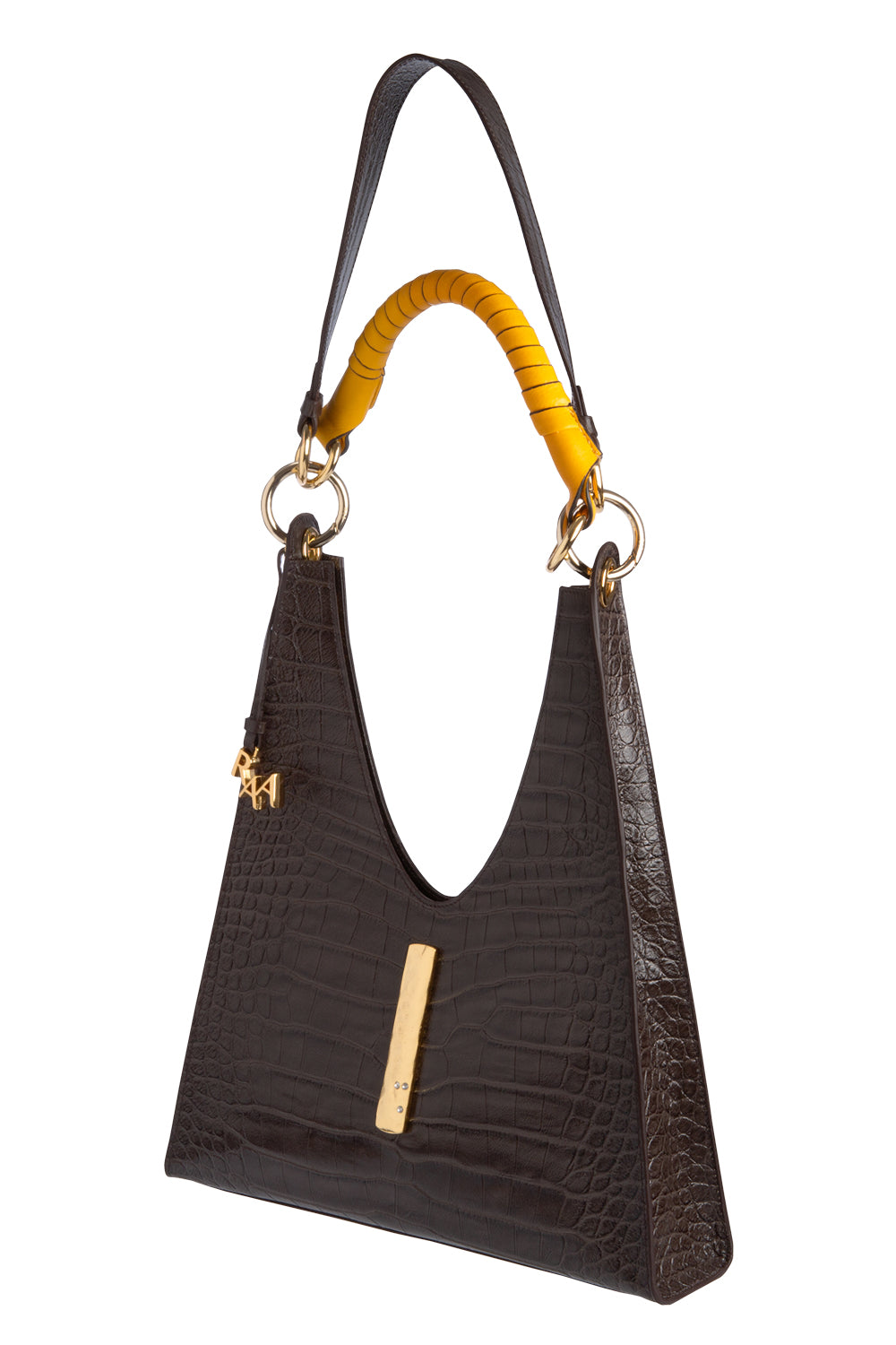 Aisa Bag- Mocha Exotic & Gold - 1