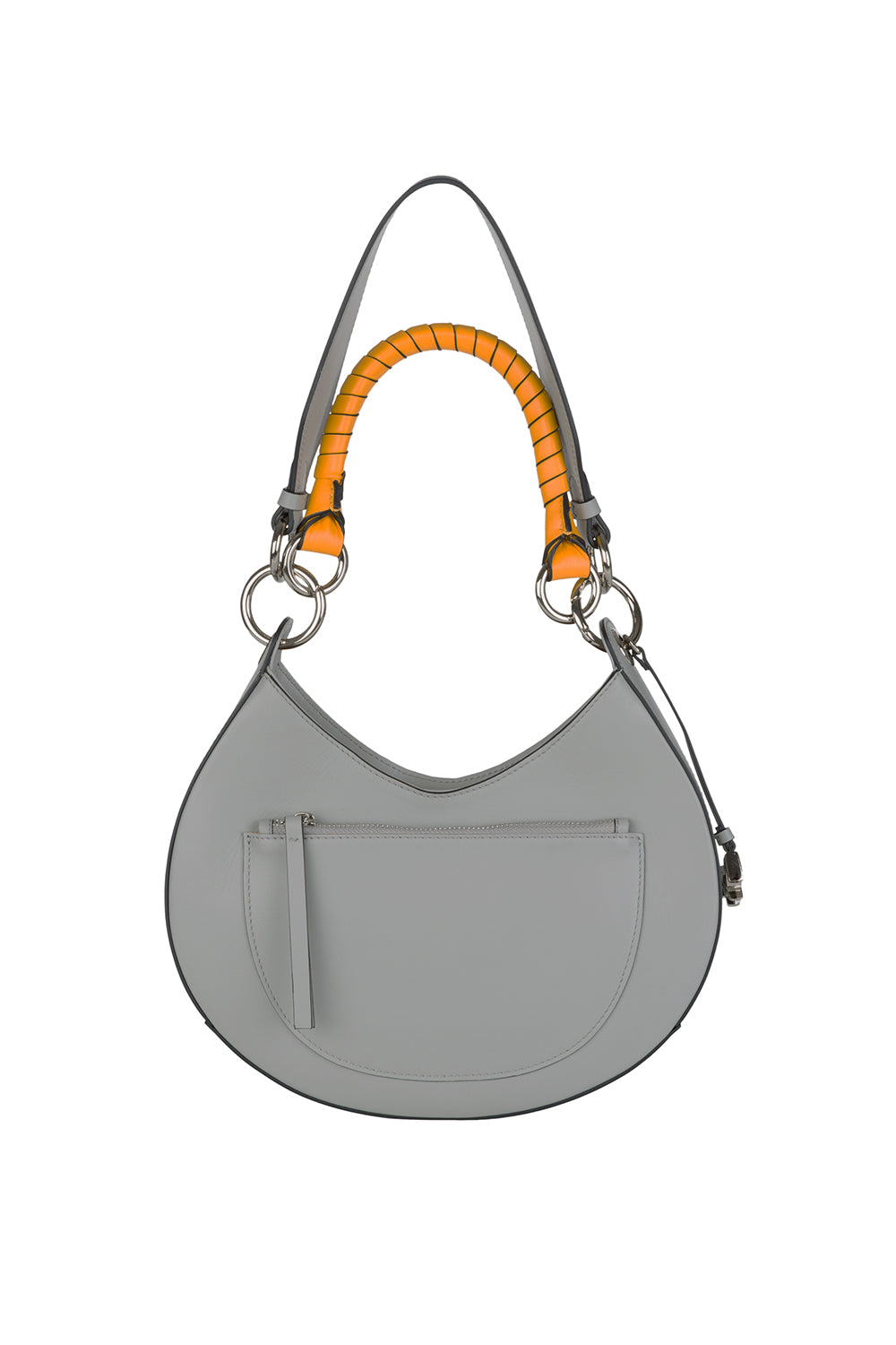 Midi Sahnaz Bag- Gray & Silver - 1