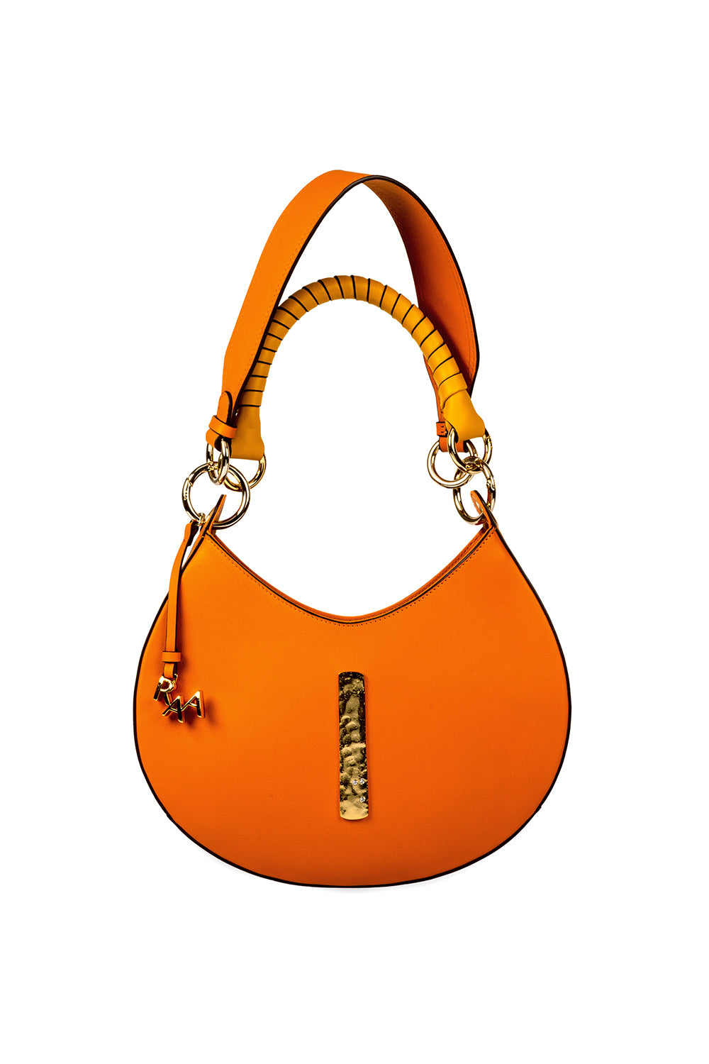 Midi Sahnaz Bag- Orange & Gold - 0