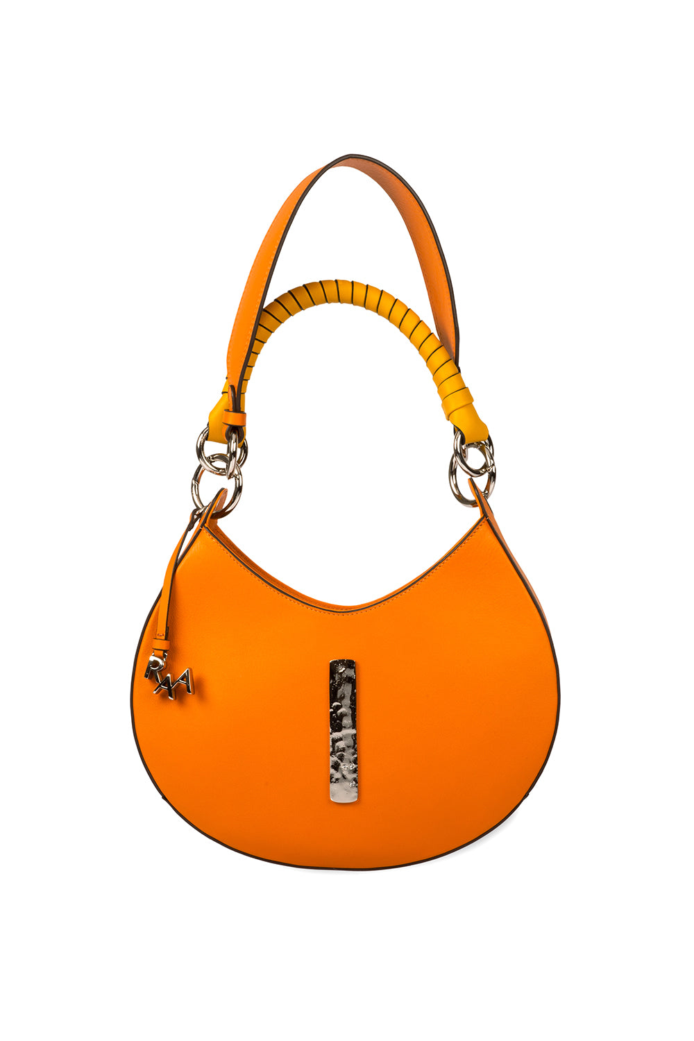 Midi Sahnaz Bag- Orange & Silver - 0