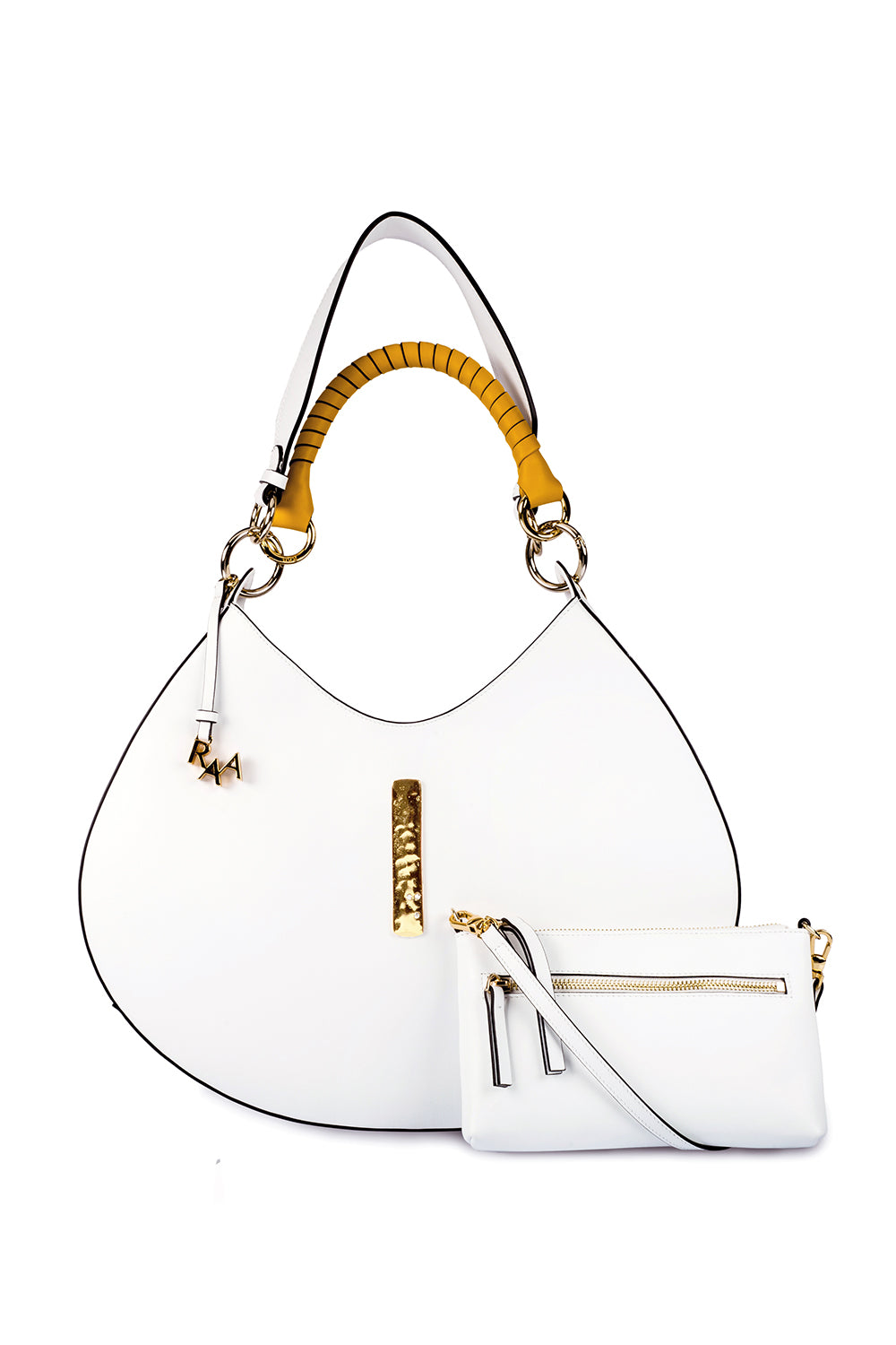 Sahnaz Bag- White & Gold - 0