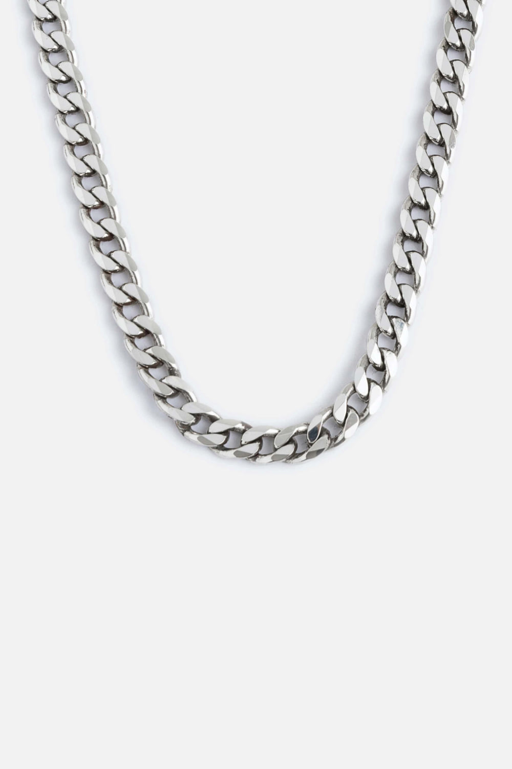 RAFTAF-Curb Gümüş Zincir Kolye-Kolye-1-Milagron.com