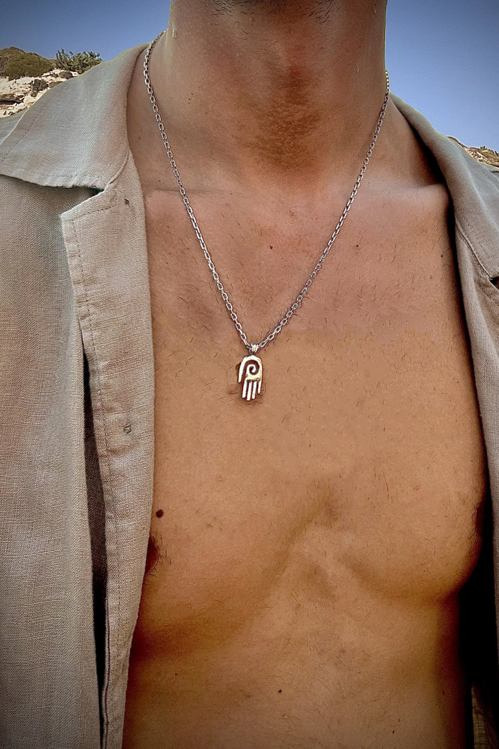 RAFTAF-Healing Hand Gümüş Kolye-Kolye-5-Milagron.com