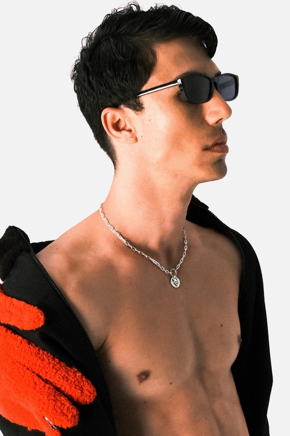 RAFTAF-Oni Link Zincir Gümüş Kolye-Kolye-4-Milagron.com