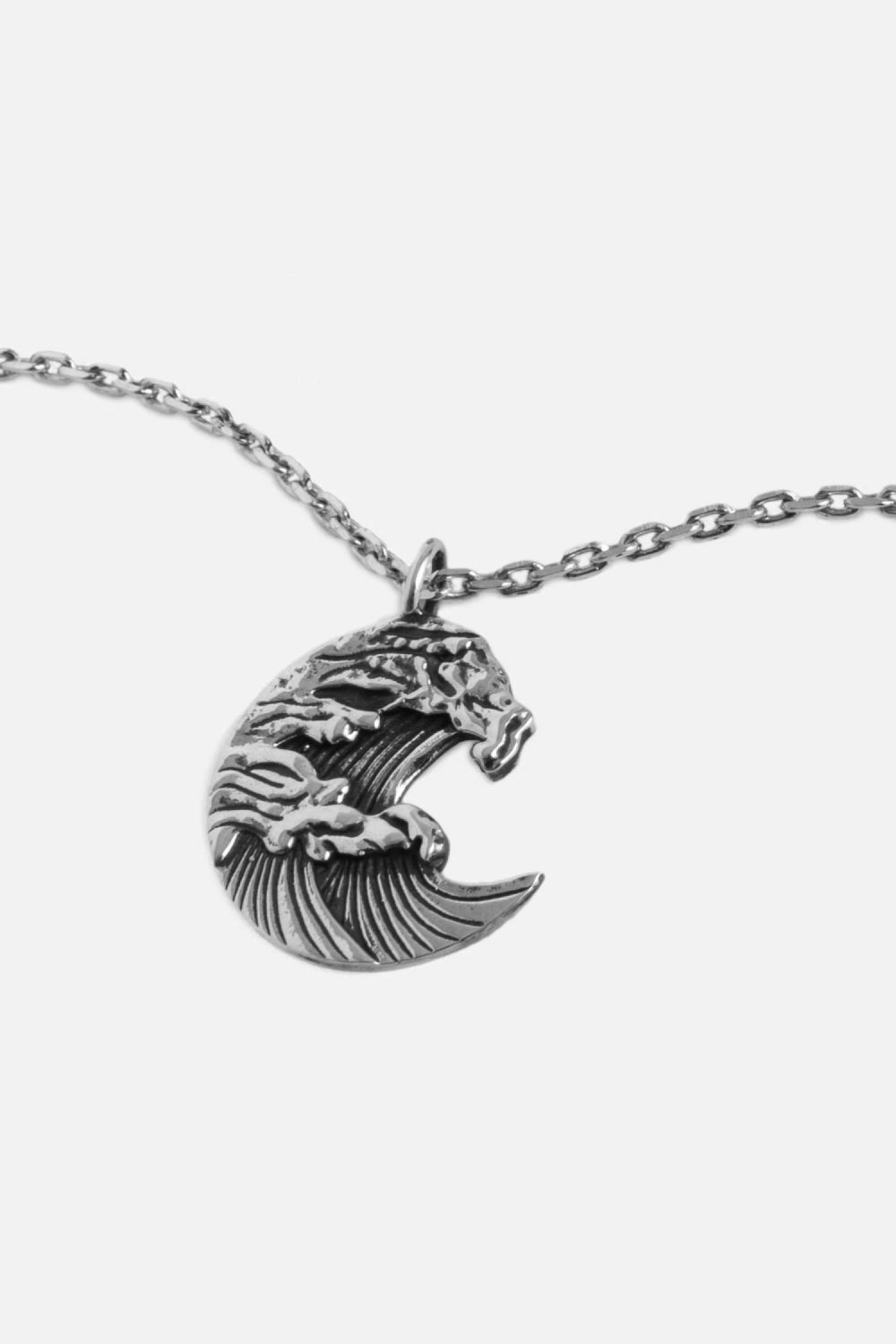 RAFTAF-The Great Wave Cable Zincir Gümüş Kolye-Kolye-3-Milagron.com