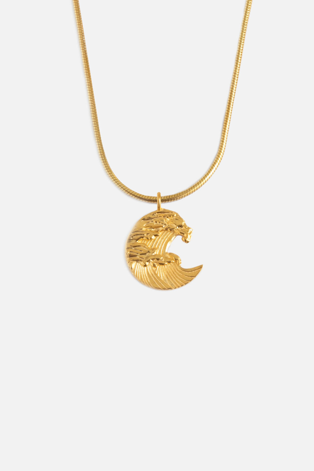 RAFTAF-The Great Wave Serpent Zincir Gümüş Kolye-Kolye-1-Milagron.com