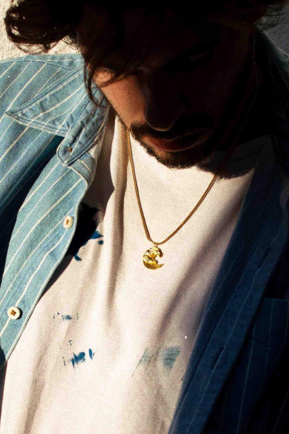 RAFTAF-The Great Wave Serpent Zincir Gümüş Kolye-Kolye-4-Milagron.com