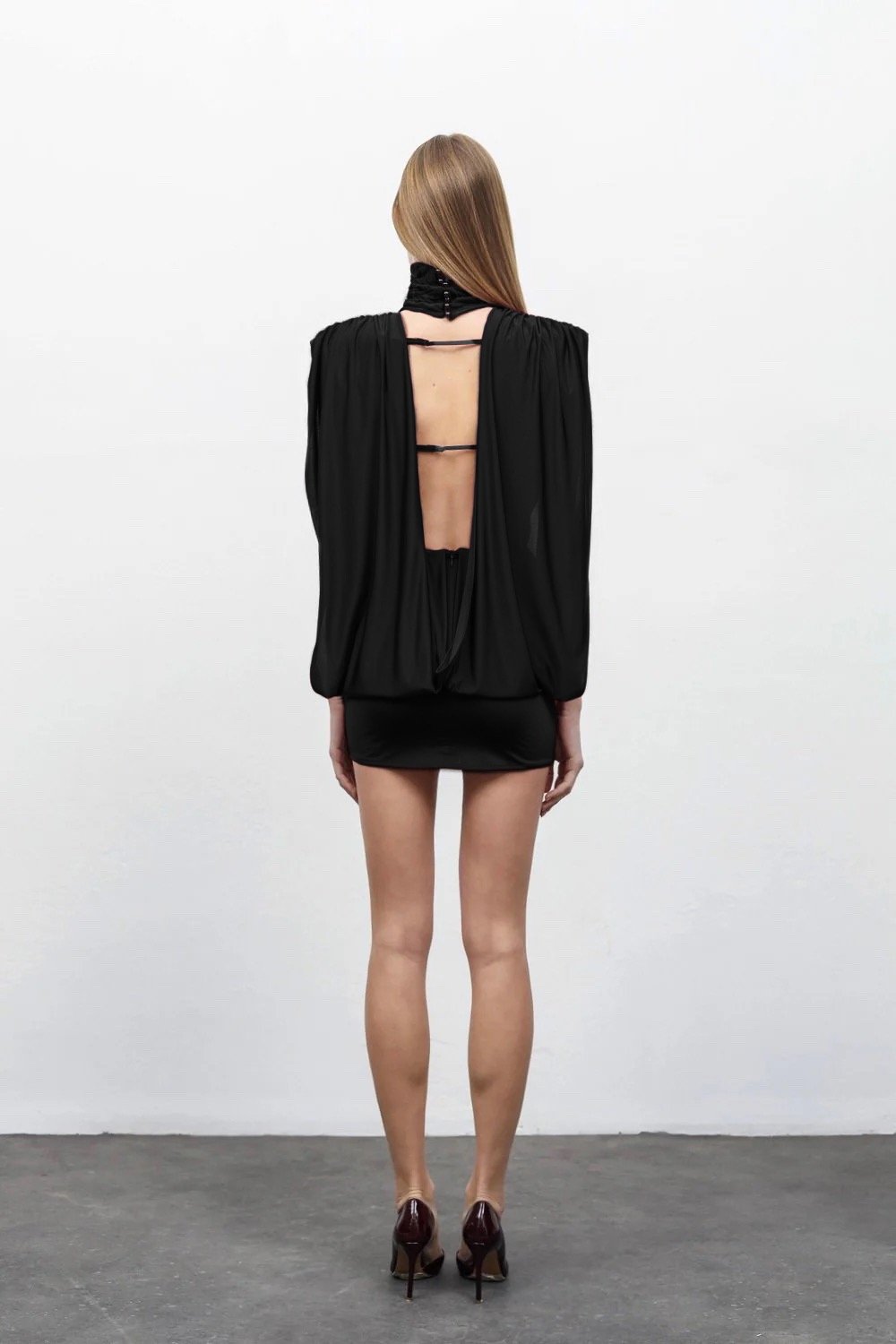 RAN-Black Rose Dress-Elbise-2-Milagron.com