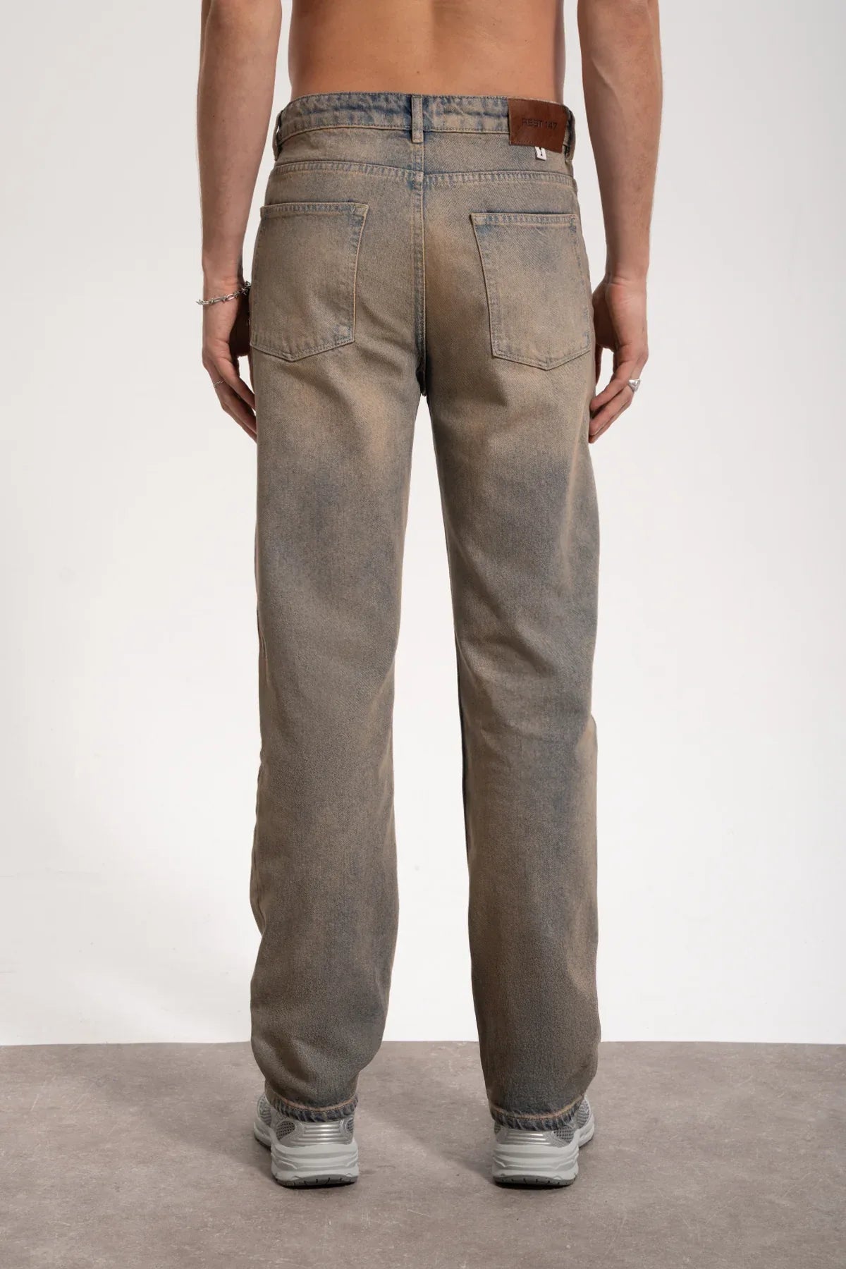 Erkek Relaxed Fit Key Denim Pants - Mavi