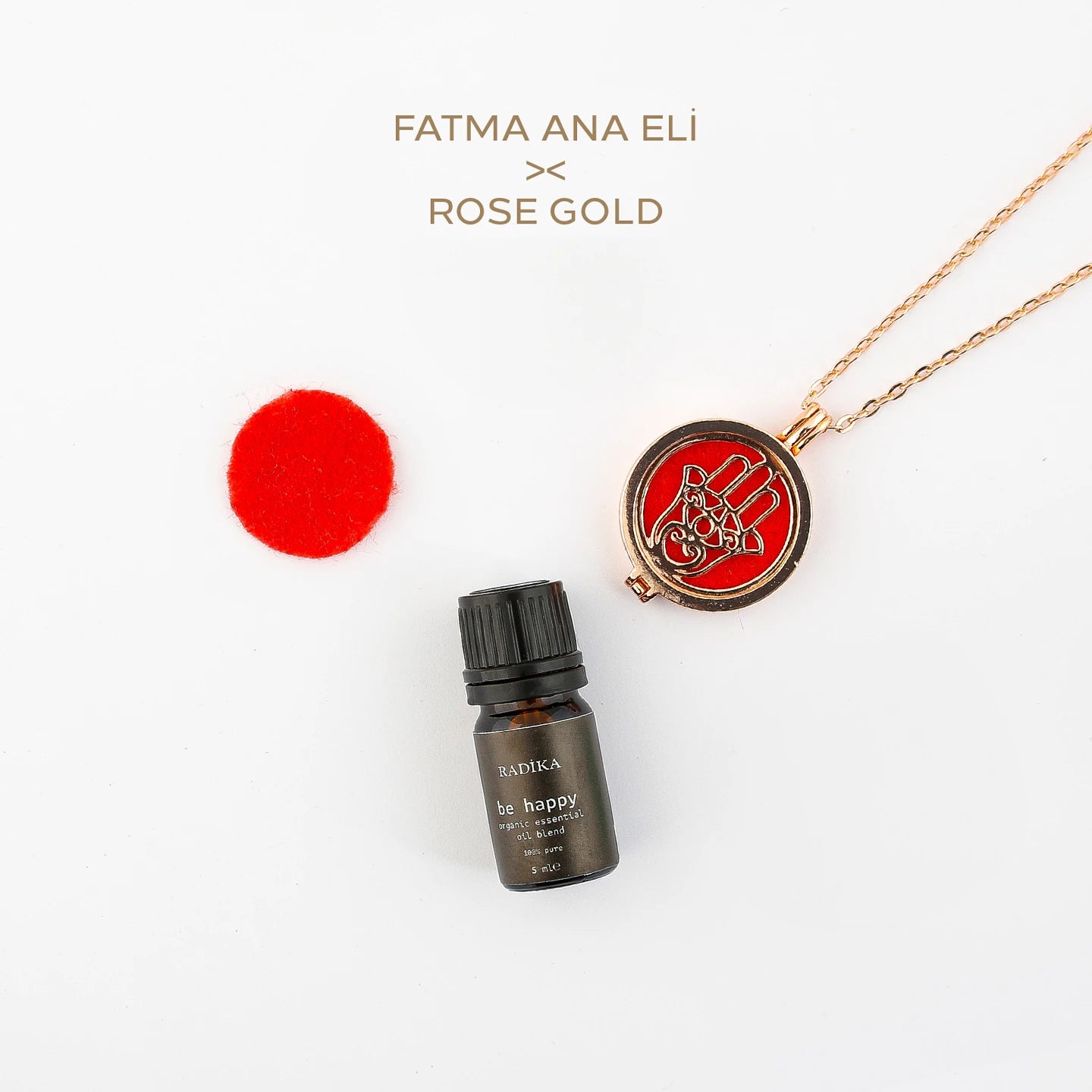 Aromaterapi Kolyesi | Fatma Ana Eli Kolye | Uçucu Yağ Damlatmak Için