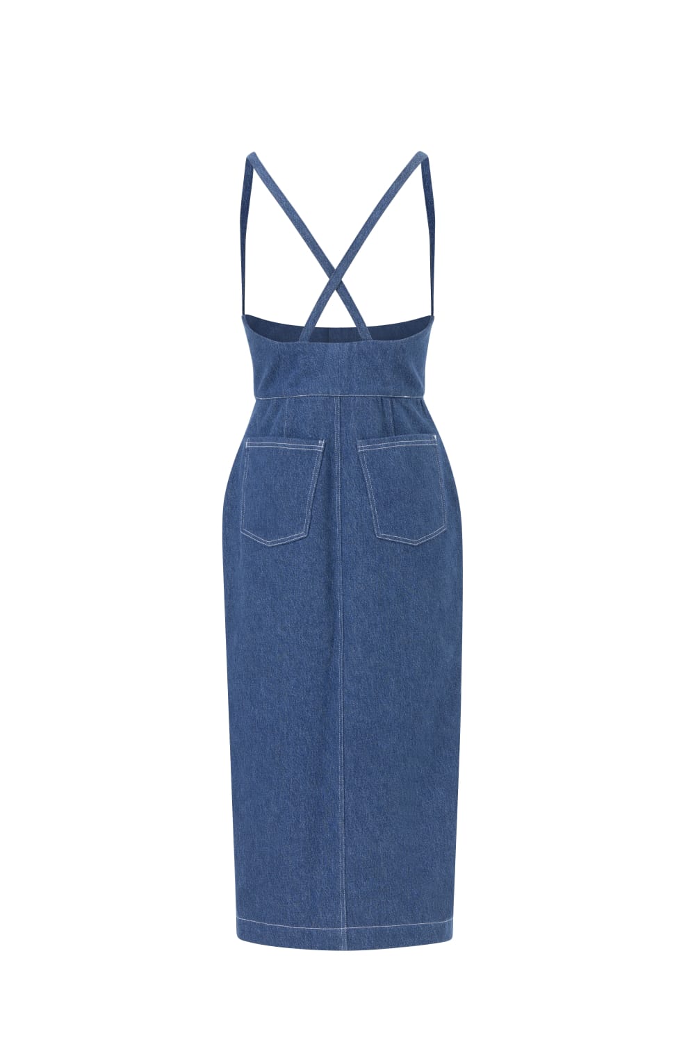 Rafael Fernè-Askılı Denim Etek-Etek-3-Milagron.com