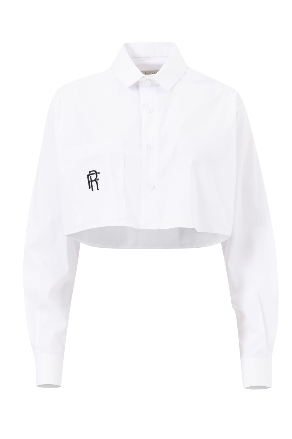 Rafael Fernè-Beyaz Logo Crop Gömlek-Gömlek-5-Milagron.com