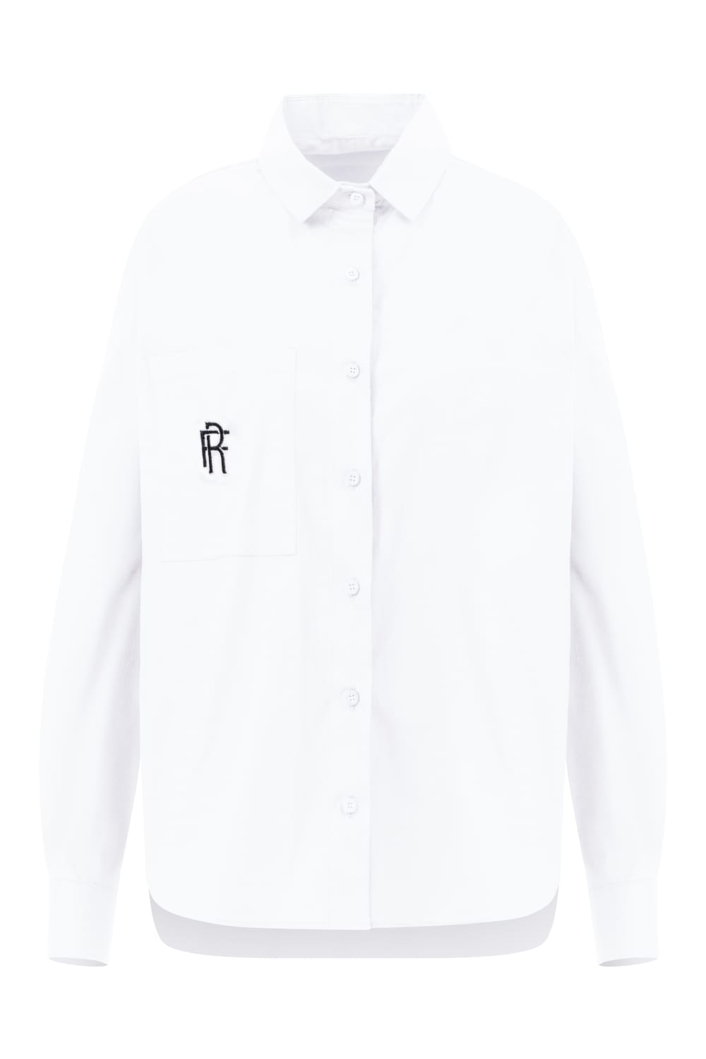 Rafael Fernè-Beyaz Logo Oversize Gömlek-Gömlek-5-Milagron.com