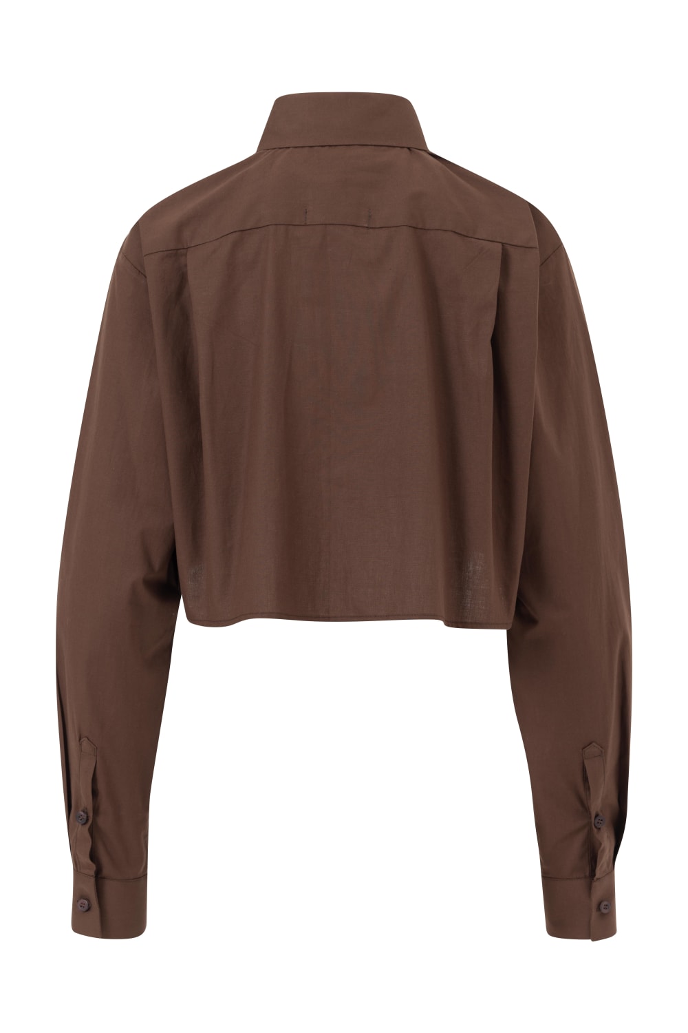 Rafael Fernè-Kahverengi Logo Crop Gömlek-Gömlek-5-Milagron.com