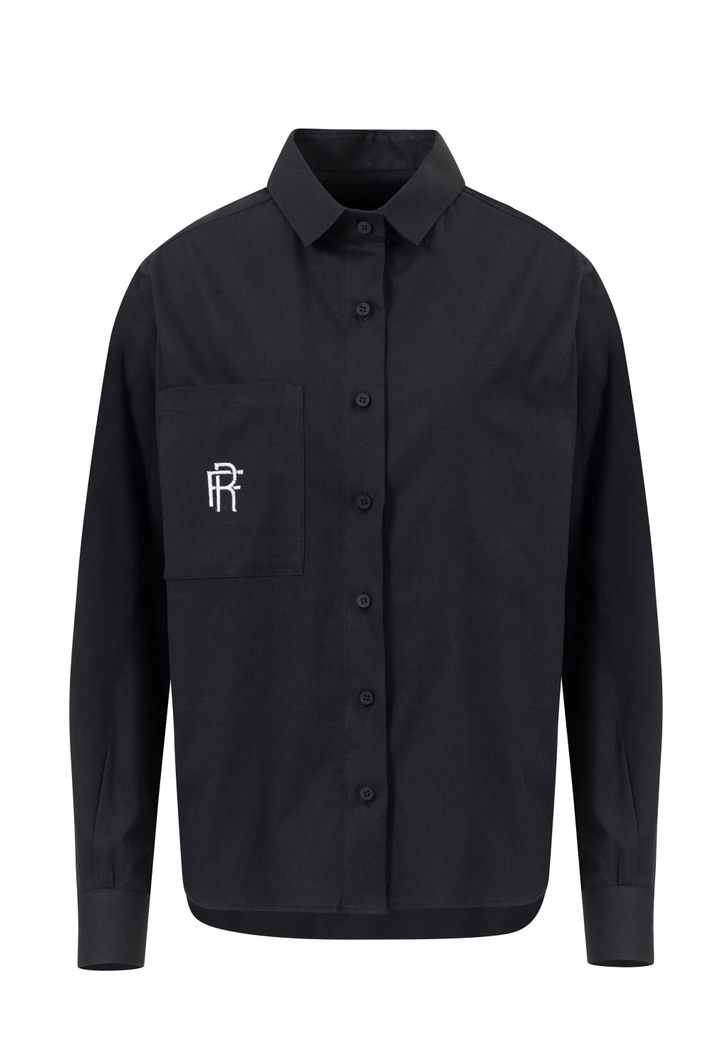 Rafael Fernè-Siyah Logo Oversize Gömlek-Gömlek-4-Milagron.com