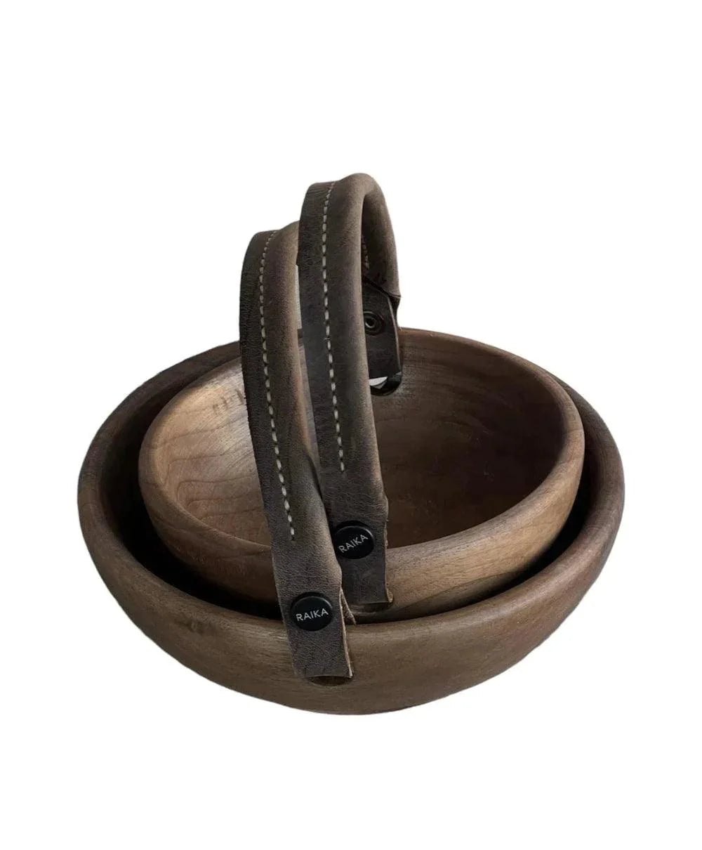Raika Studio-Pia Walnut-brown Bowl-Tabak & Kase-1-Milagron.com