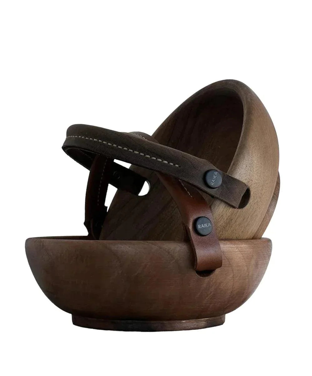 Raika Studio-Pia Walnut-brown Bowl-Tabak & Kase-2-Milagron.com