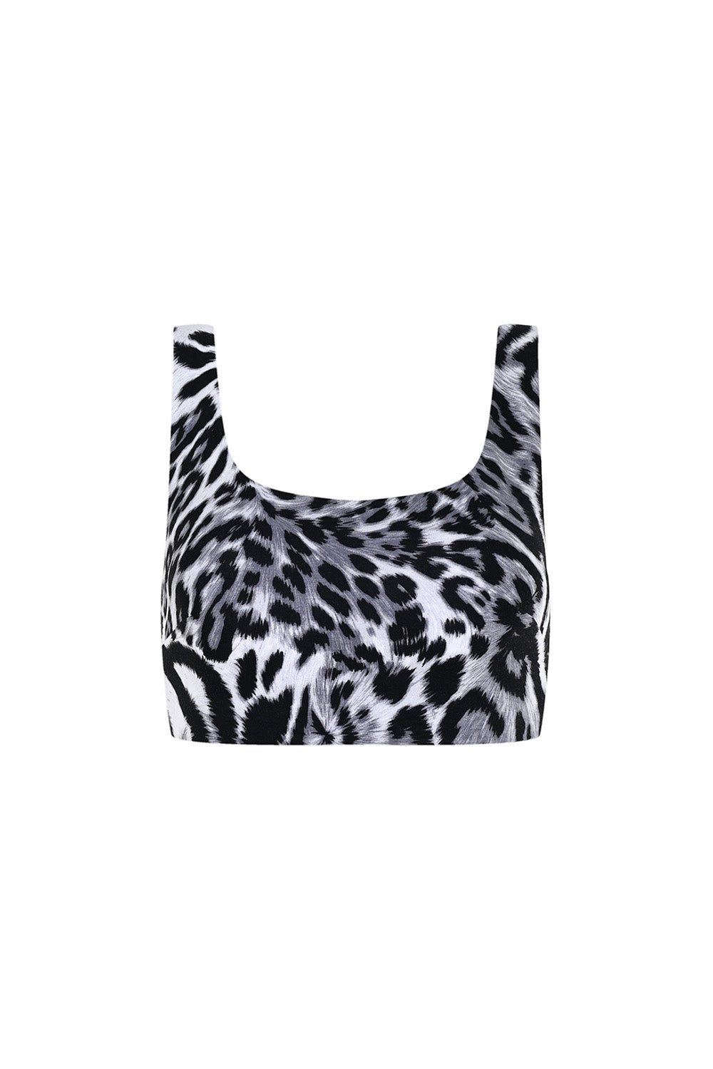 Ramme-Animal Print Black And White Top-Top-1-Milagron.com