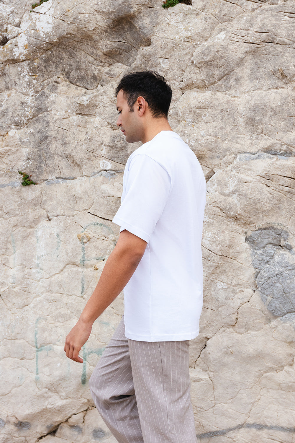 Ramme-Tony Açık Gri Çizgili Erkek Pantolon-Pantolon-3-Milagron.com