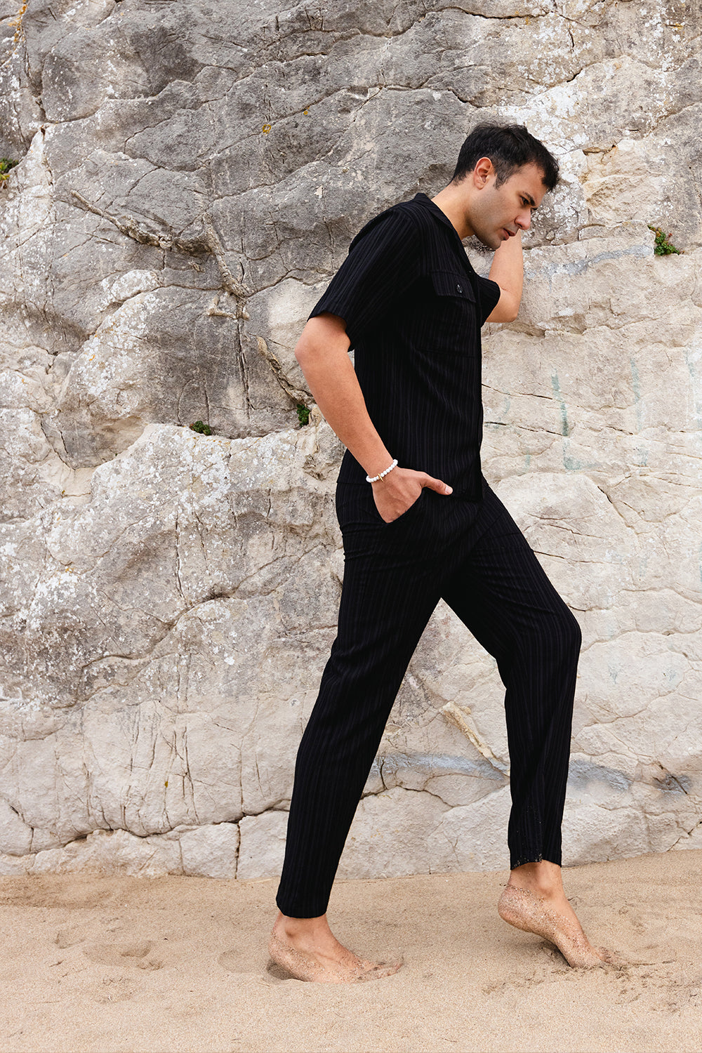 Ramme-Tony Siyah Erkek Pantolon-Pantolon-2-Milagron.com