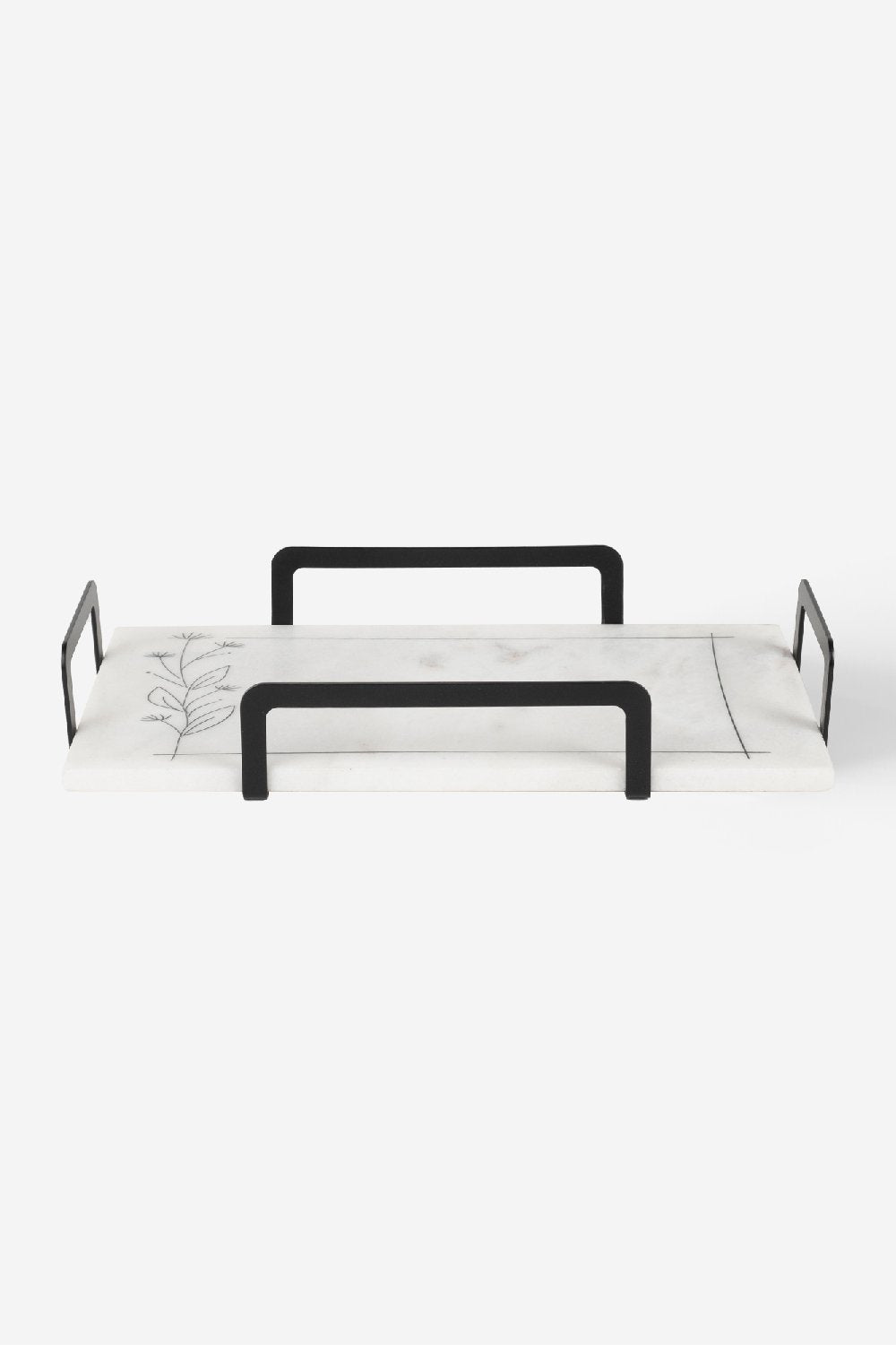 Rarart Concept-Botanica - Metal Ve Mermer Dekoratif Tepsi-Sunum Aksesuarları-1-Milagron.com