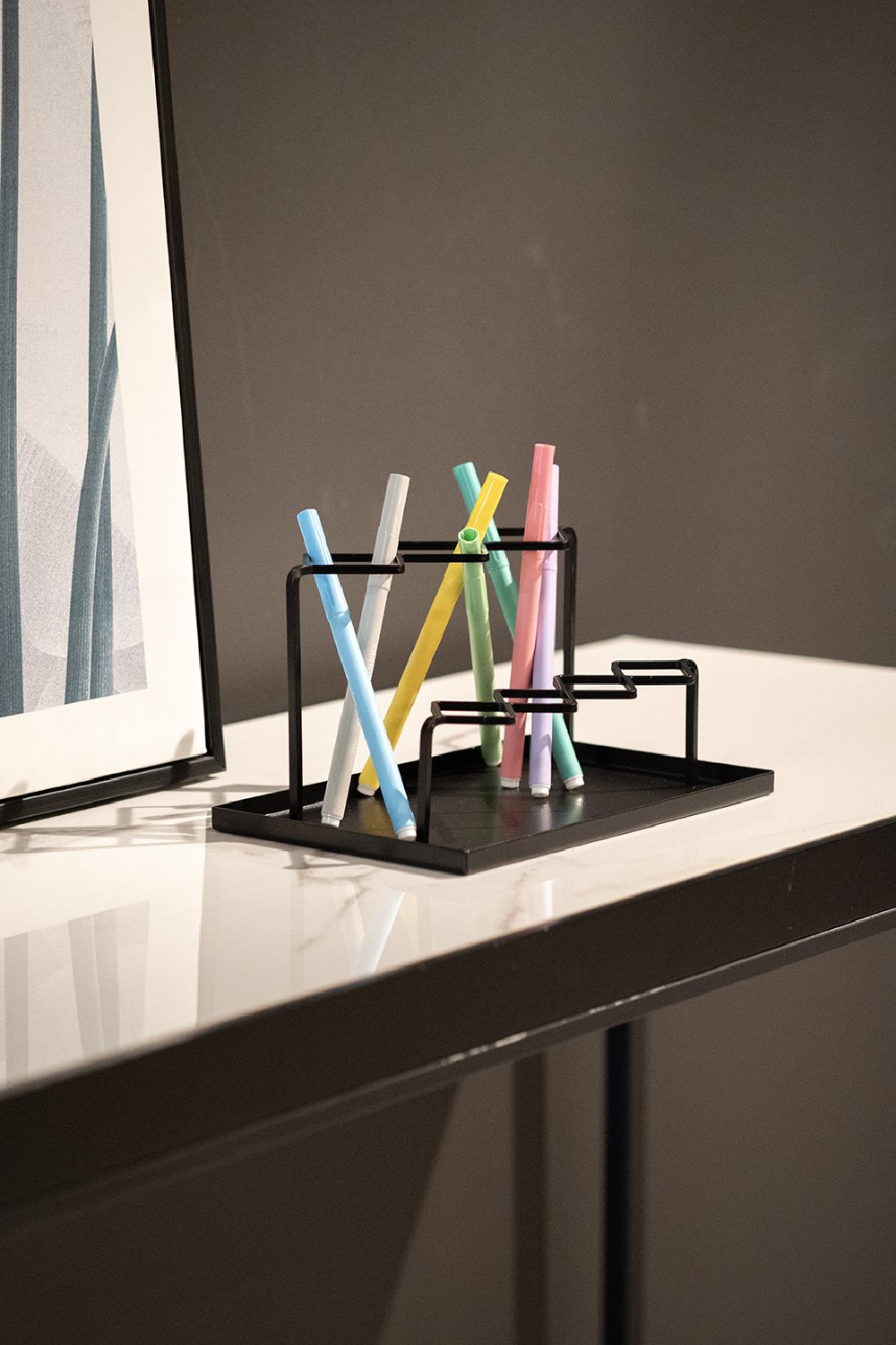 Rarart Concept-Clark - Geometrik Metal Organizer-Organizer-1-Milagron.com