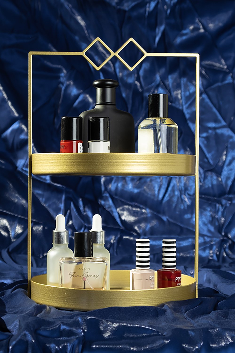 Rarart Concept-Luna Kare2 - 2 Katlı Metal Organizer-Organizer-3-Milagron.com