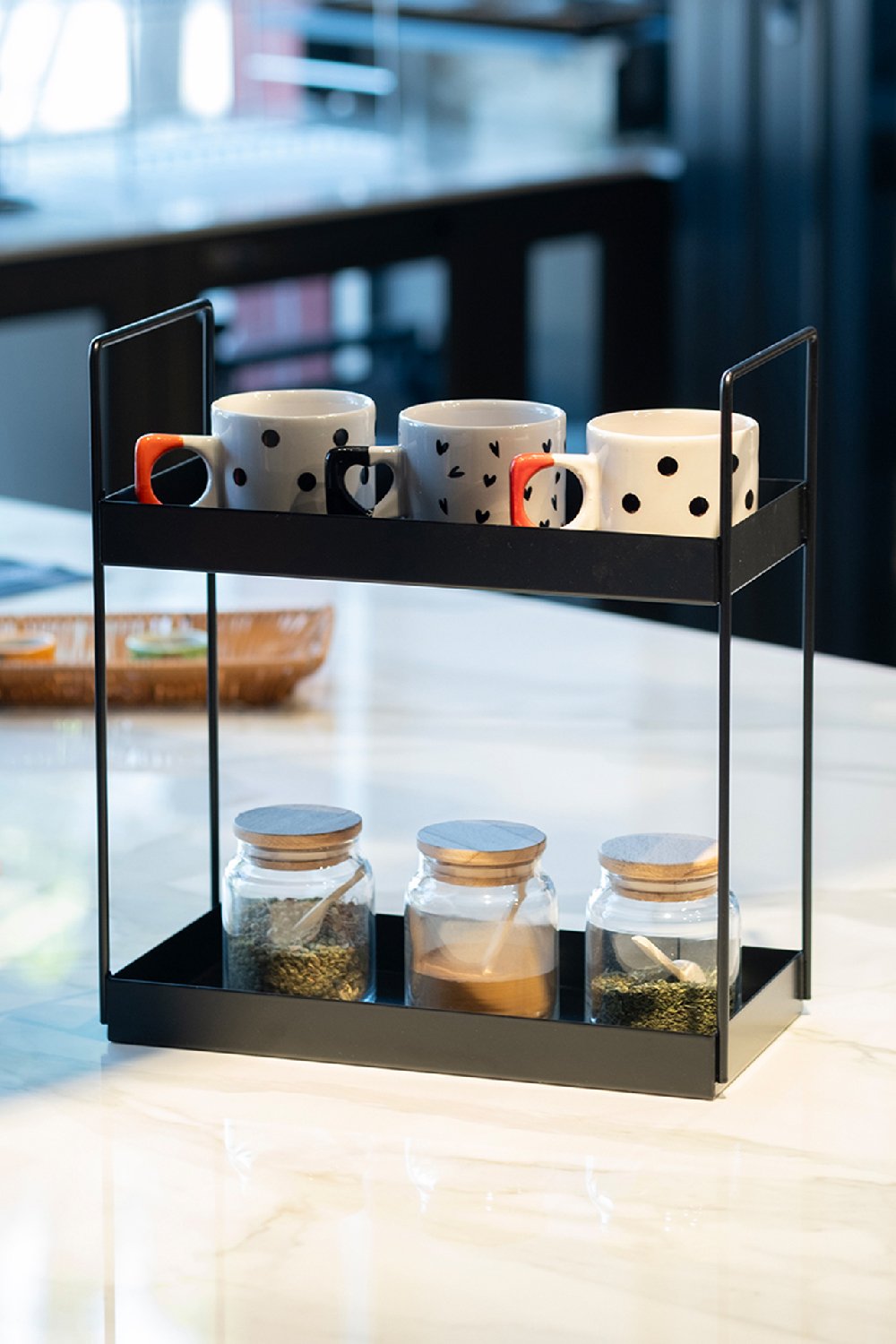 Rarart Concept-Mocha - 2 Katlı Metal Organizer-Organizer-6-Milagron.com