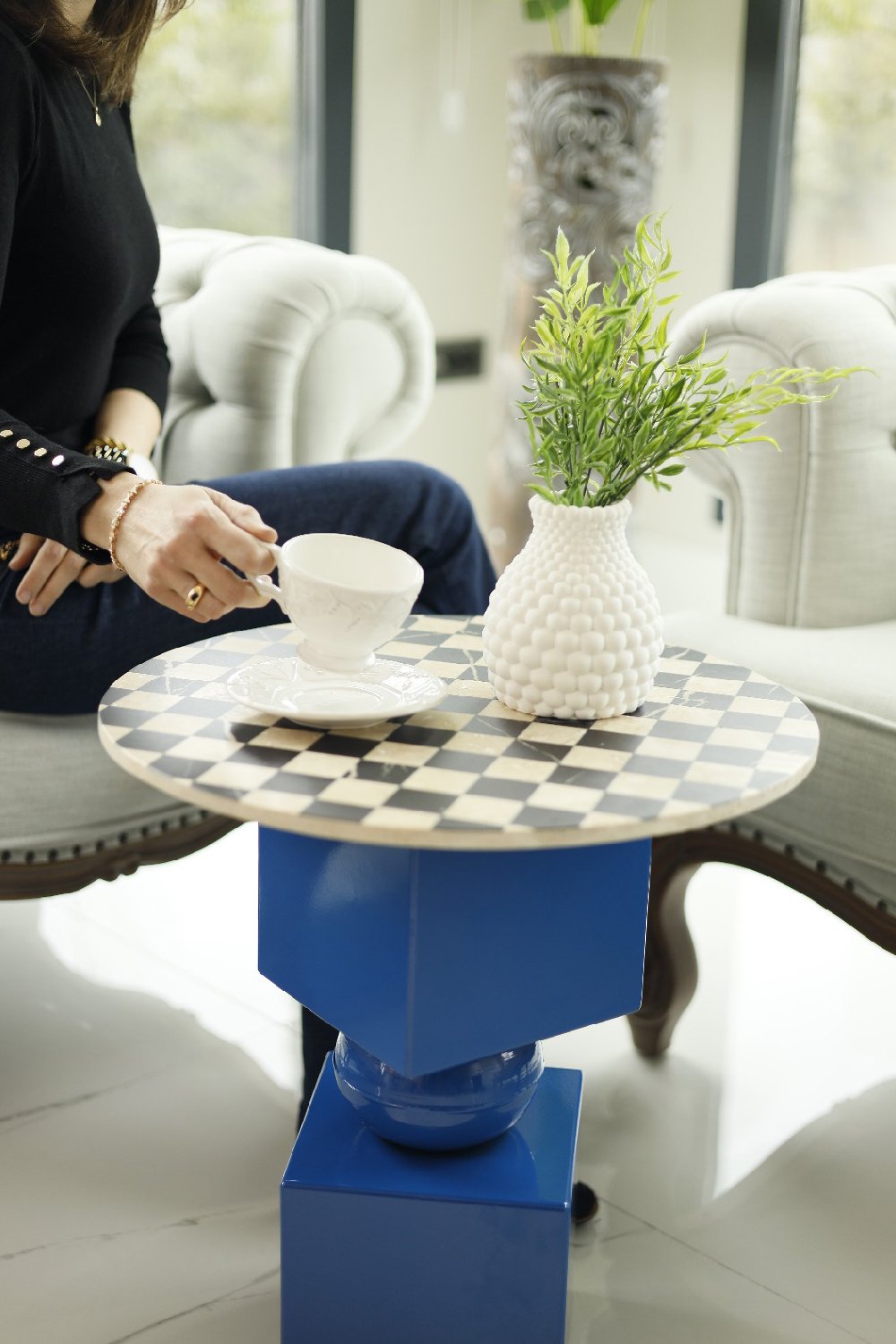 Rarart Concept-Quadro - Metal & Mermer Sehpa-Sehpa-1-Milagron.com