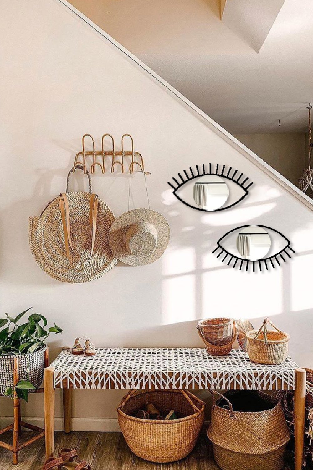 Rarart Concept-Two Eyes 2'li Set - Modern Çerçeveli Dekoratif Ayna-Ayna-1-Milagron.com