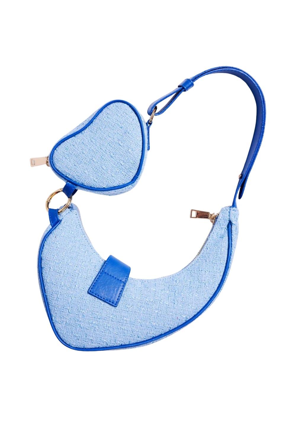 Raso-Cuore Blu-Omuz Çantası-2-Milagron.com