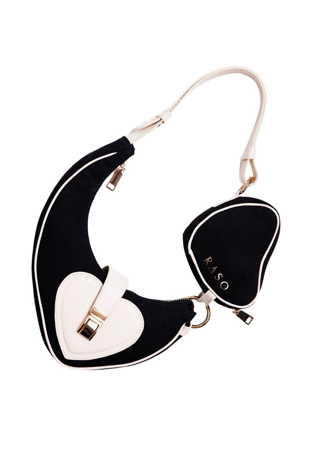 Raso-Cuore Nero-Omuz Çantası-1-Milagron.com