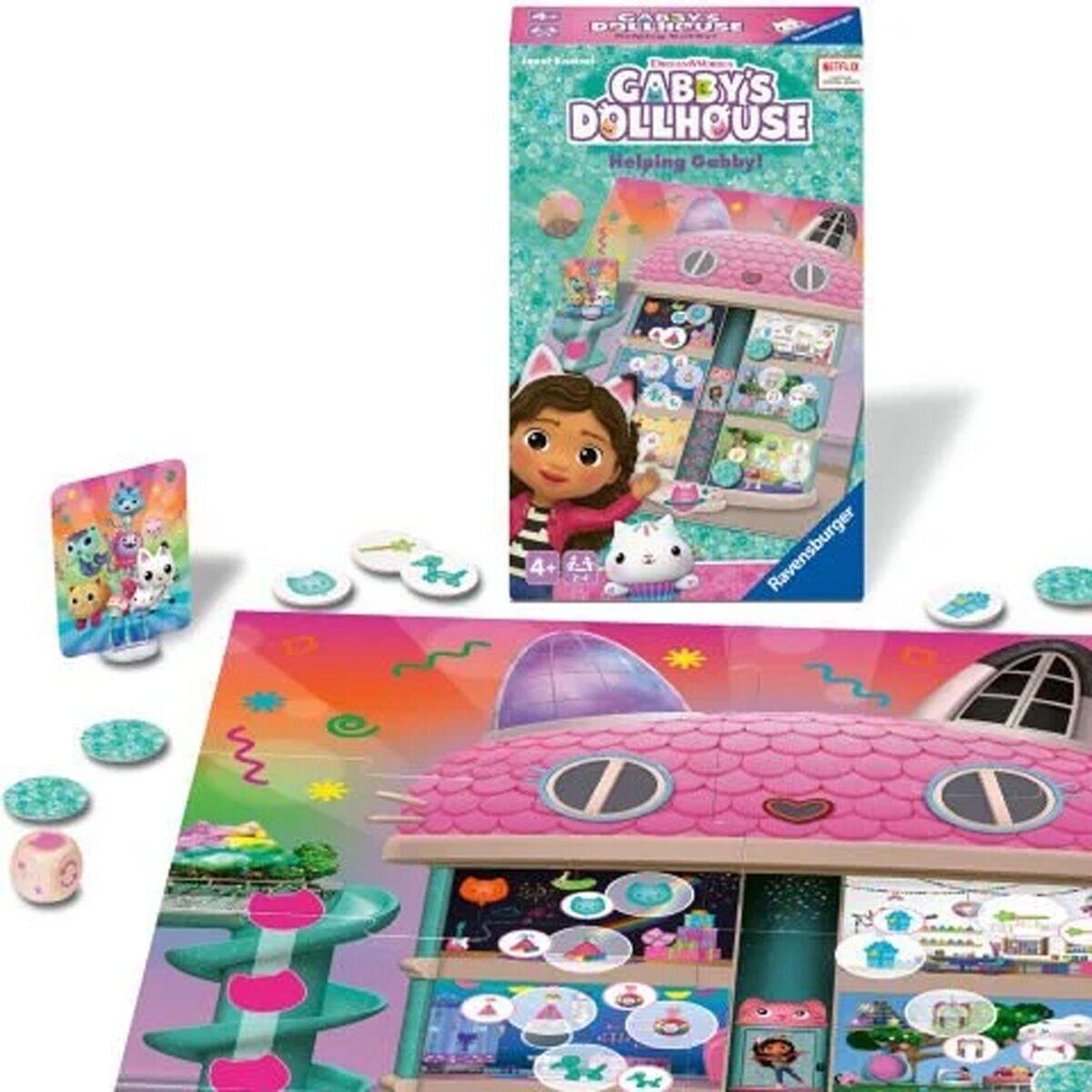 248100 Ravensburger - Gabbys Dollhouse - Seyahat Boy Kutu Oyunu