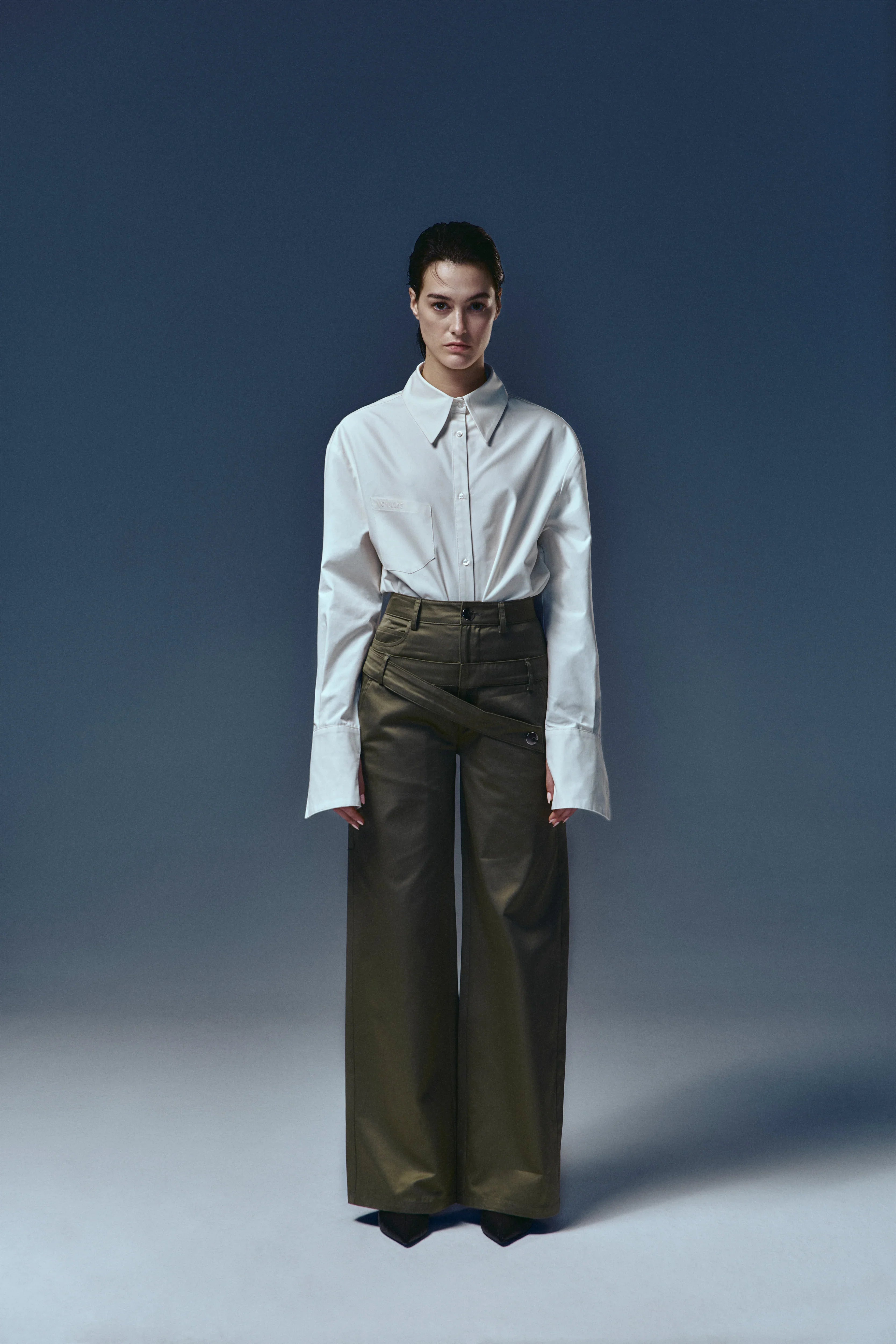 Recordis Paris-Ame Double - Waisted Pants-Pantolon-1-Milagron.com