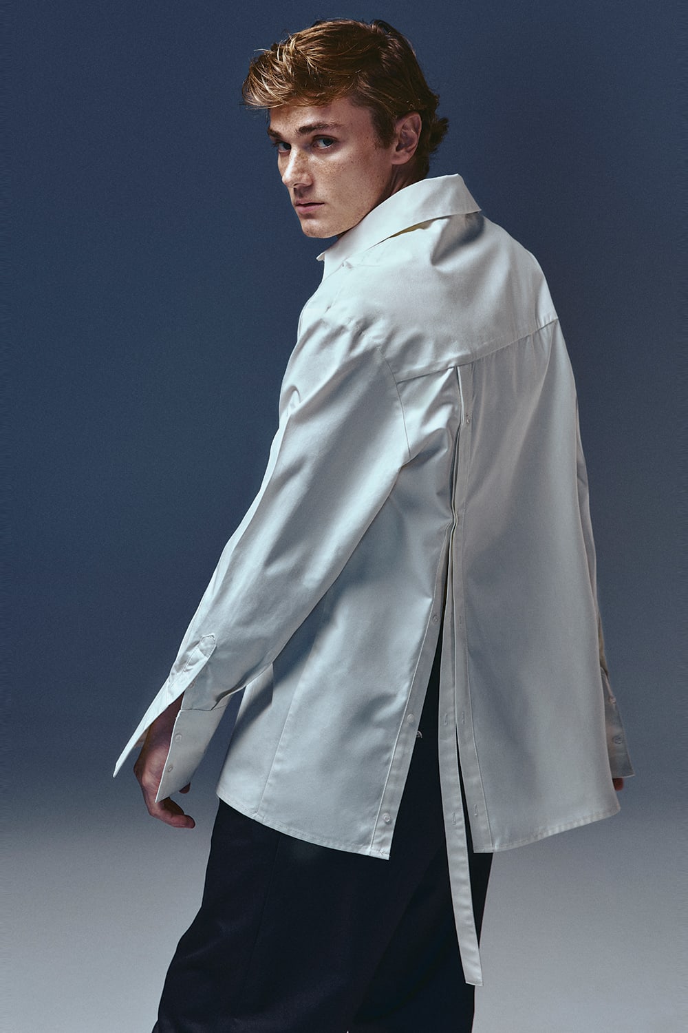 Recordis Paris-Eclat Oversized Button Down Shirt-Gömlek-2-Milagron.com