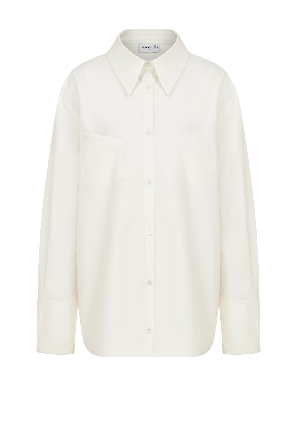 Recordis Paris-Eclat Oversized Button Down Shirt-Gömlek-4-Milagron.com