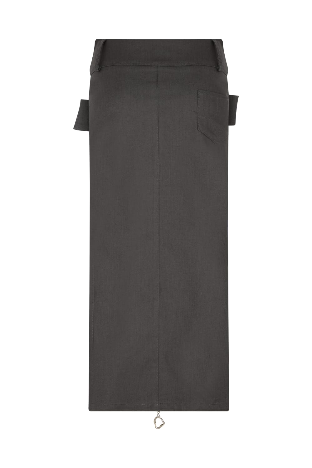 Recordis Paris-Luce Buckle Midi Skirt-Etek-4-Milagron.com