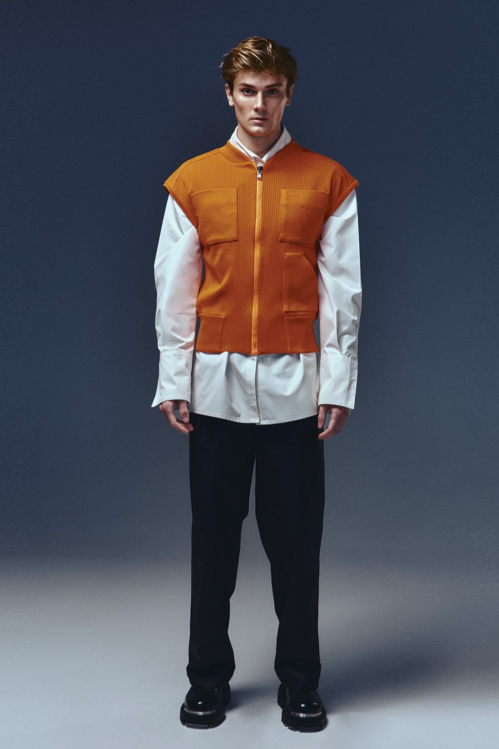 Recordis Paris-Mari Sleeveless Zip Knit Vest-Yelek-1-Milagron.com