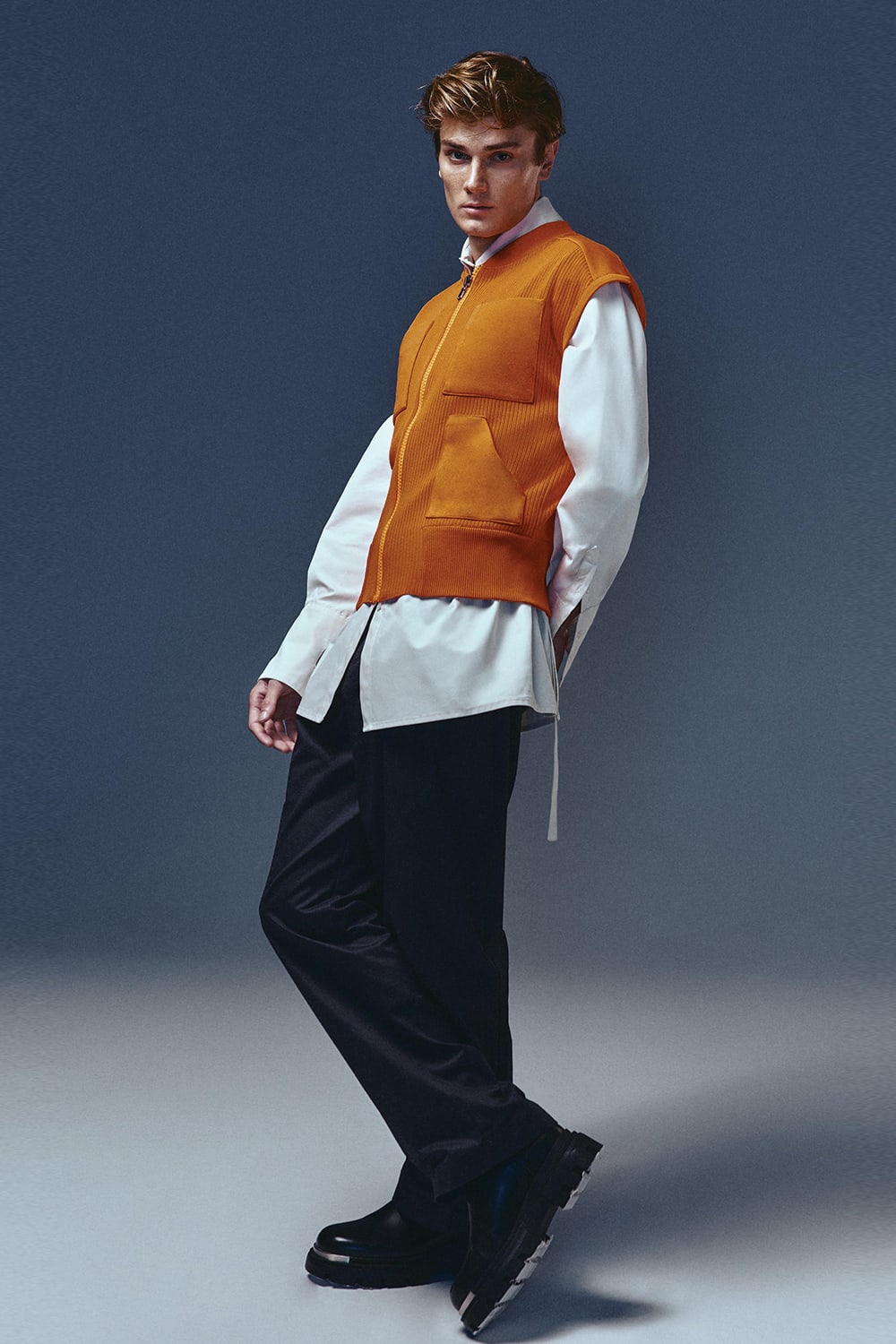 Recordis Paris-Mari Sleeveless Zip Knit Vest-Yelek-2-Milagron.com