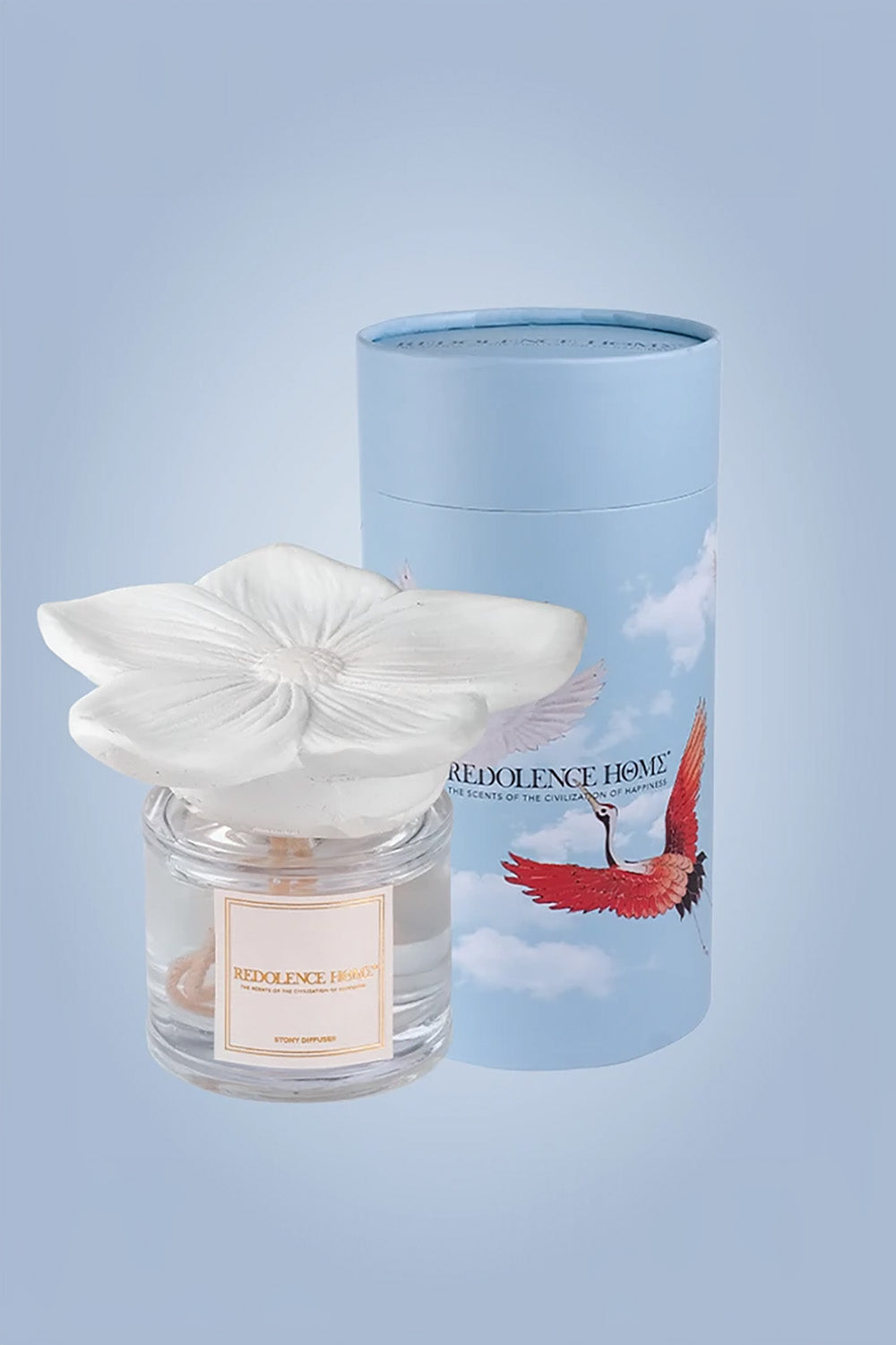 Redolence Home-Şeffaf 500cc Çiçek Taşlı Oda Kokusu-Oda Kokusu-1-Milagron.com