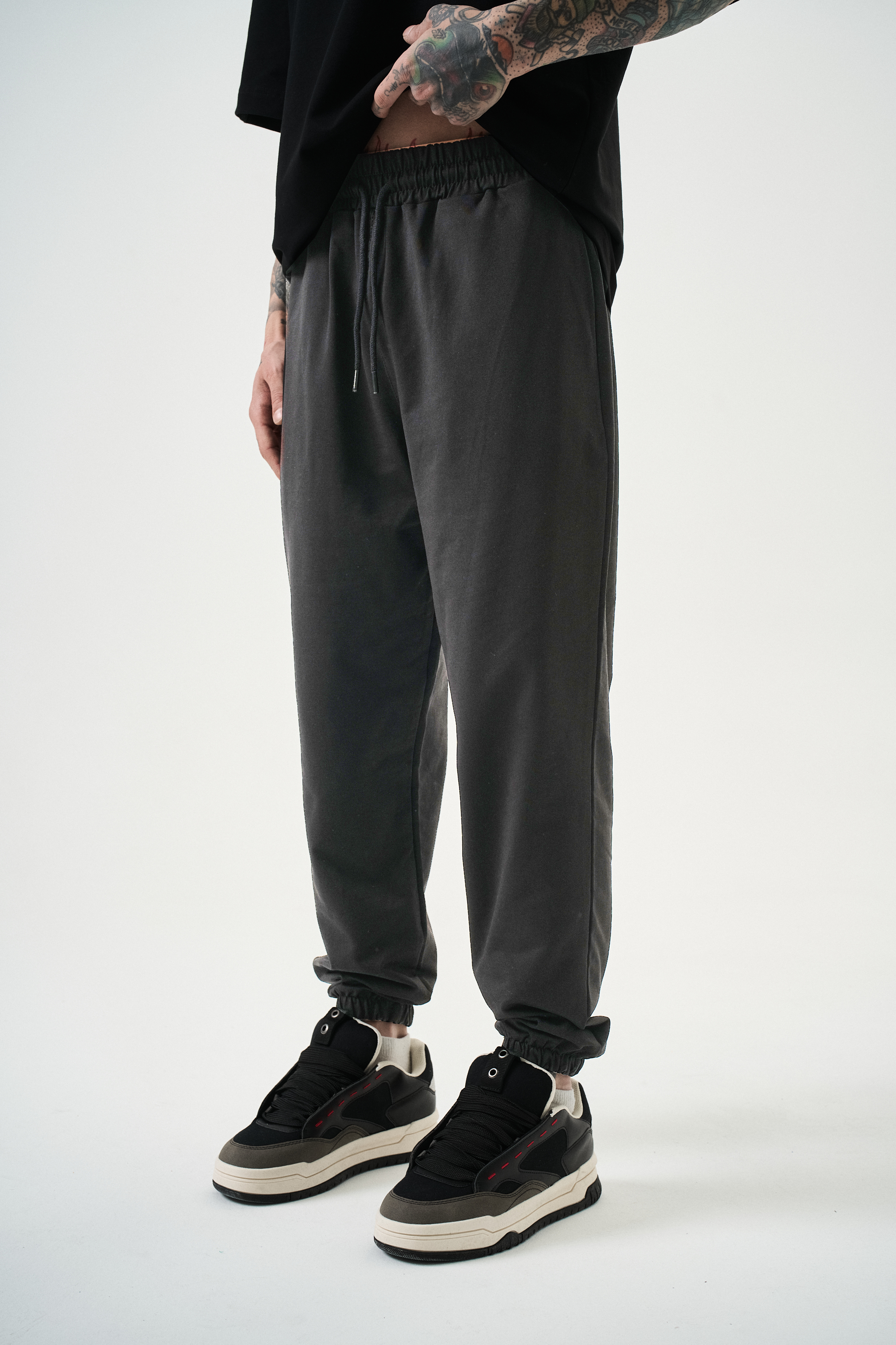 Erkek Basic Jogger Eşofman Altı Füme