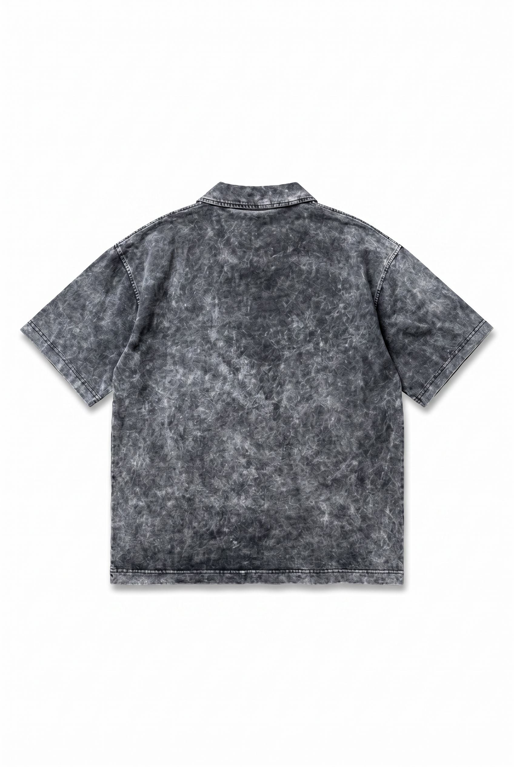Erkek 24207 Baskılı Yıkamalı Oversize T-Shirt Siyah