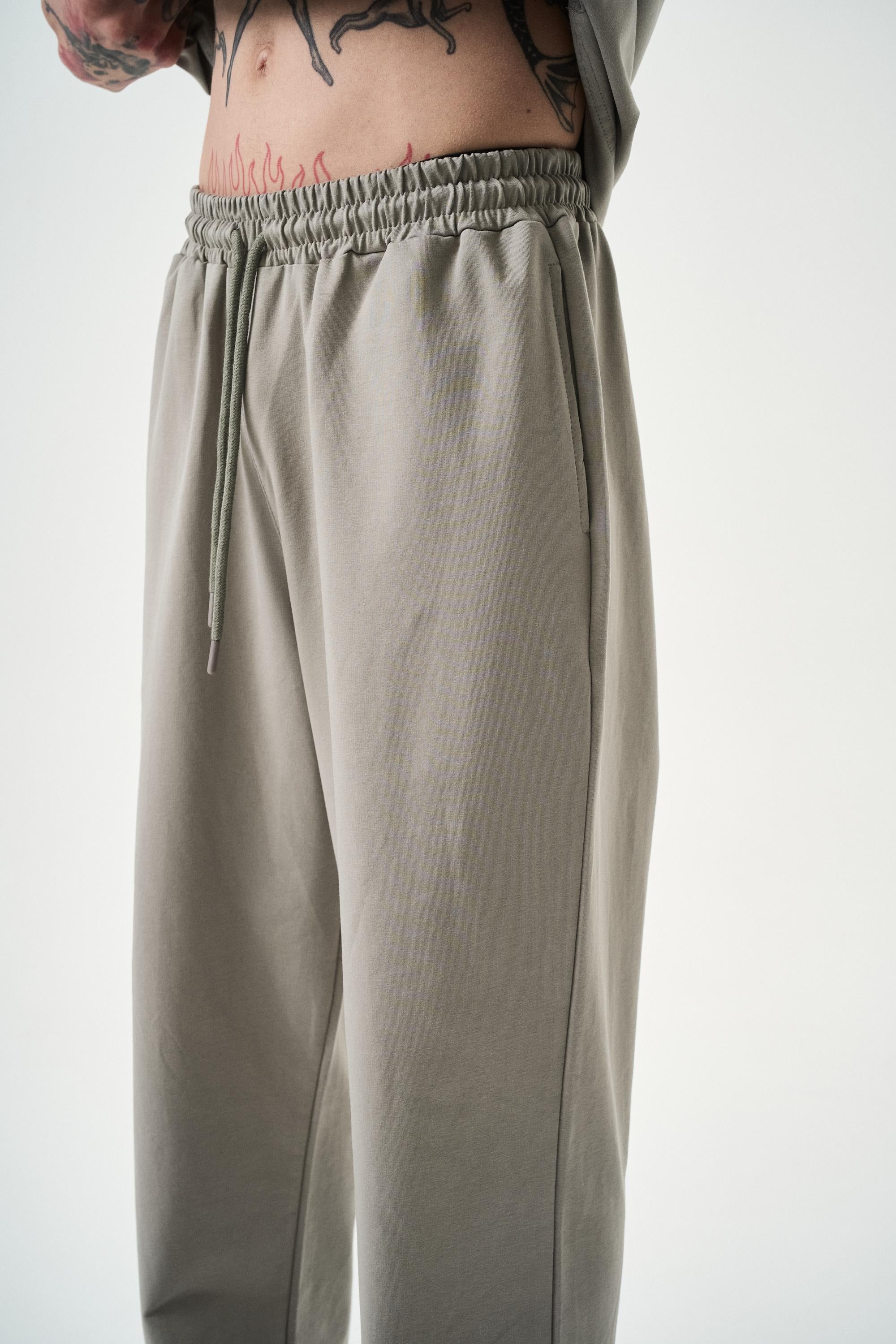 Erkek Basic Baggy Eşofman Altı Gri
