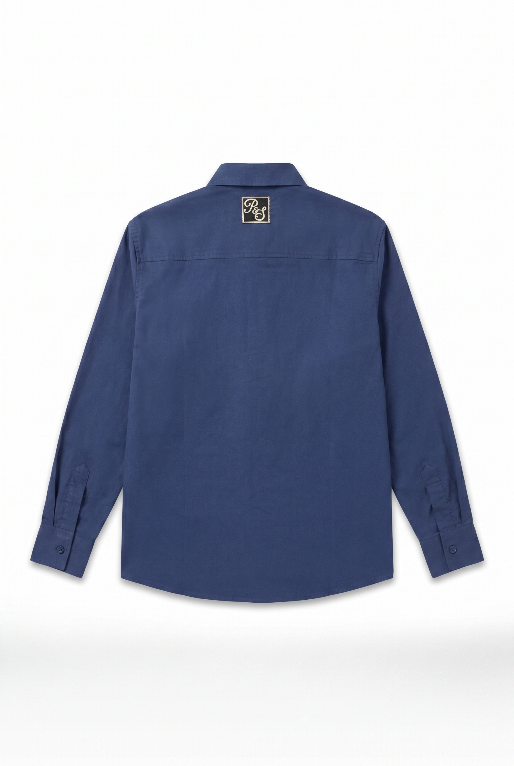 Erkek Champ Nakışlı Oversize Gömlek Lacivert