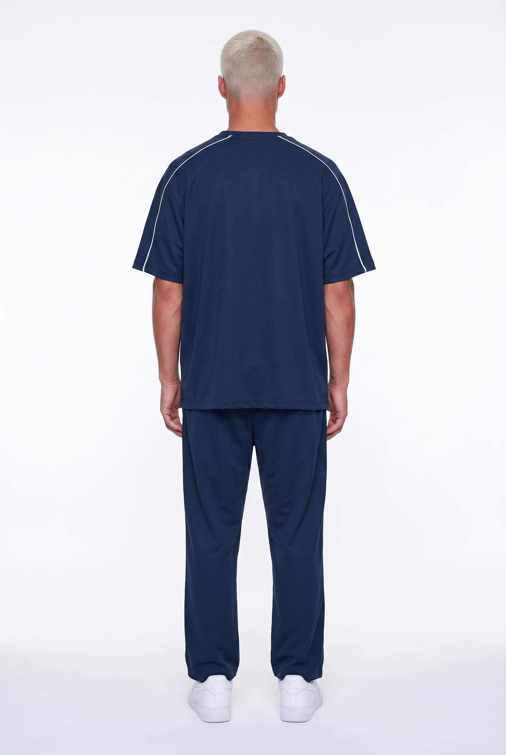 Erkek Court Baskılı Regular Fit Eşofman Takımı Lacivert