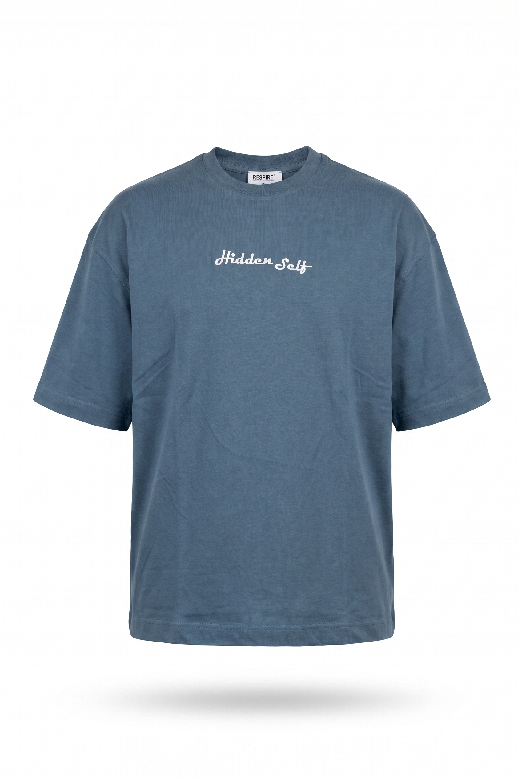 Erkek Hidden Self Baskılı Oversize T-Shirt Petrol