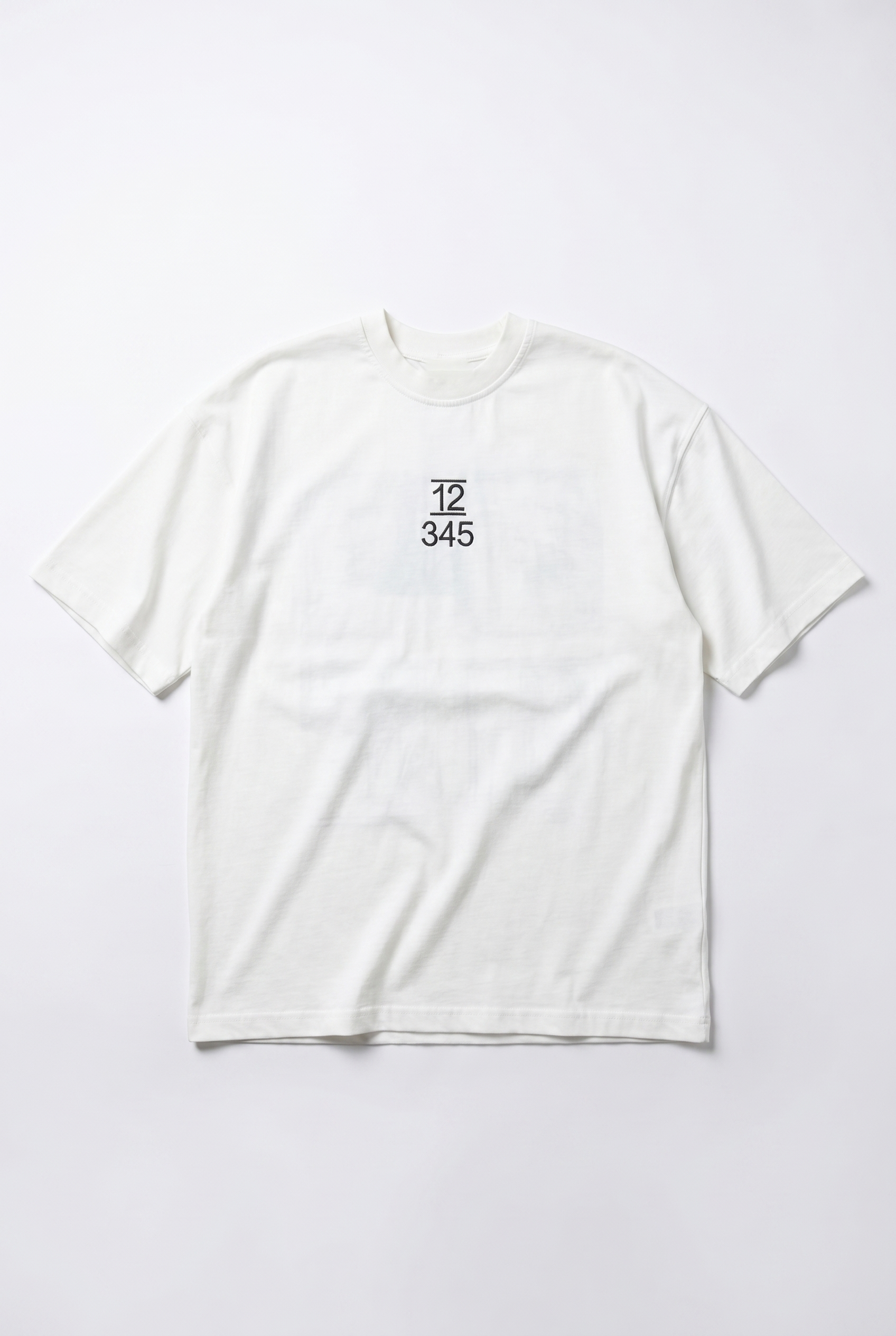 Erkek Nakışlı Oversize T-Shirt Ekru