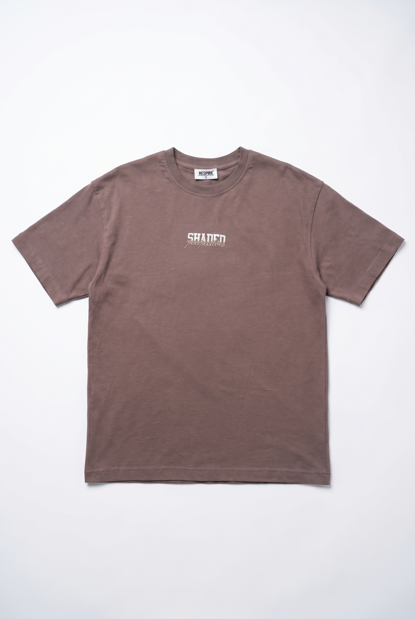 Erkek Shaded Baskılı Oversize T-Shirt Kahve