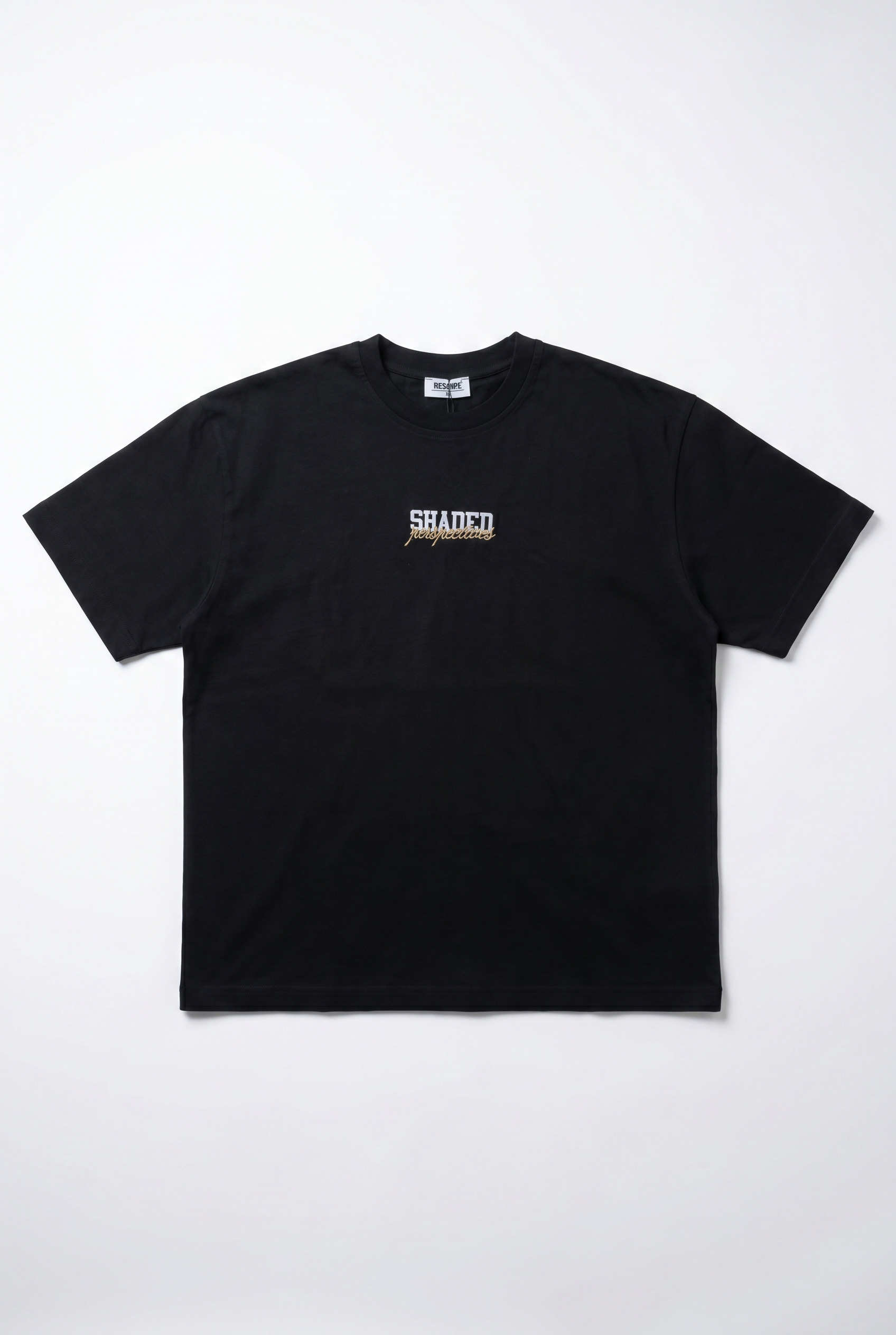 Erkek Shaded Baskılı Oversize T-Shirt Siyah